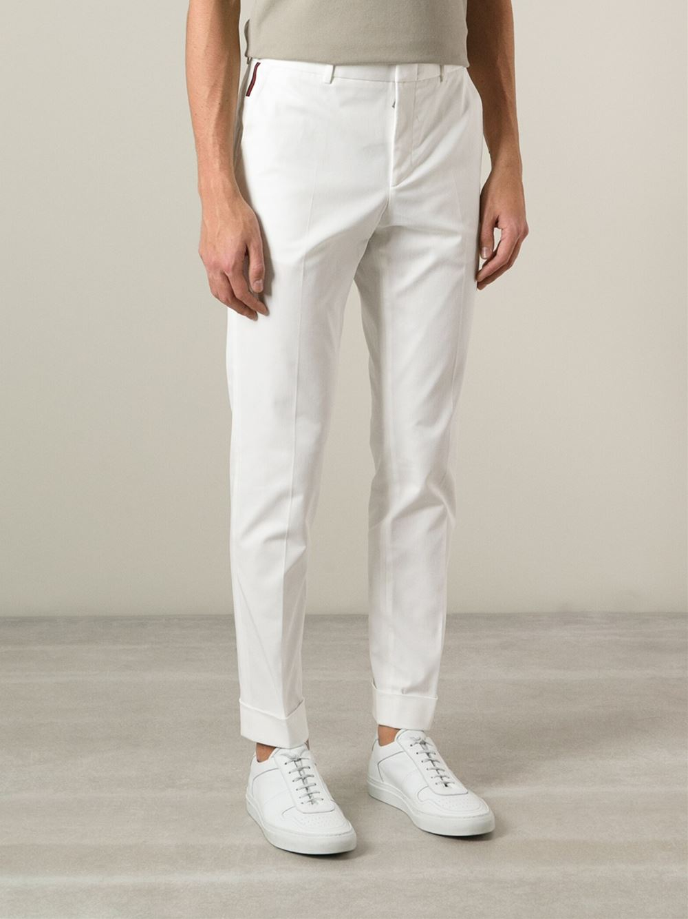Gucci Chino Trousers in White for Men - Lyst