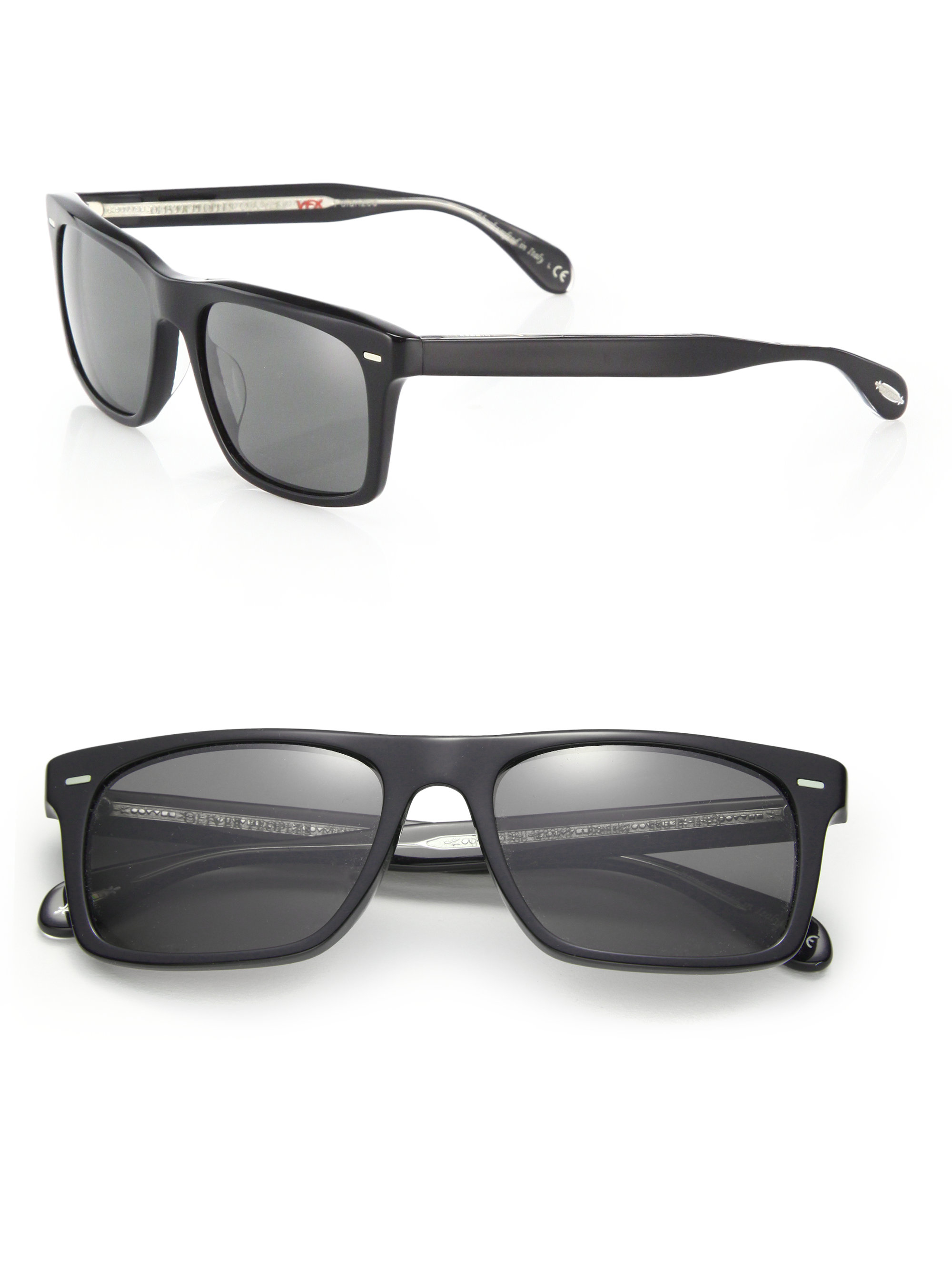 Oliver peoples Brodsky 55mm Square Sunglasses in Black for Men | Lyst
