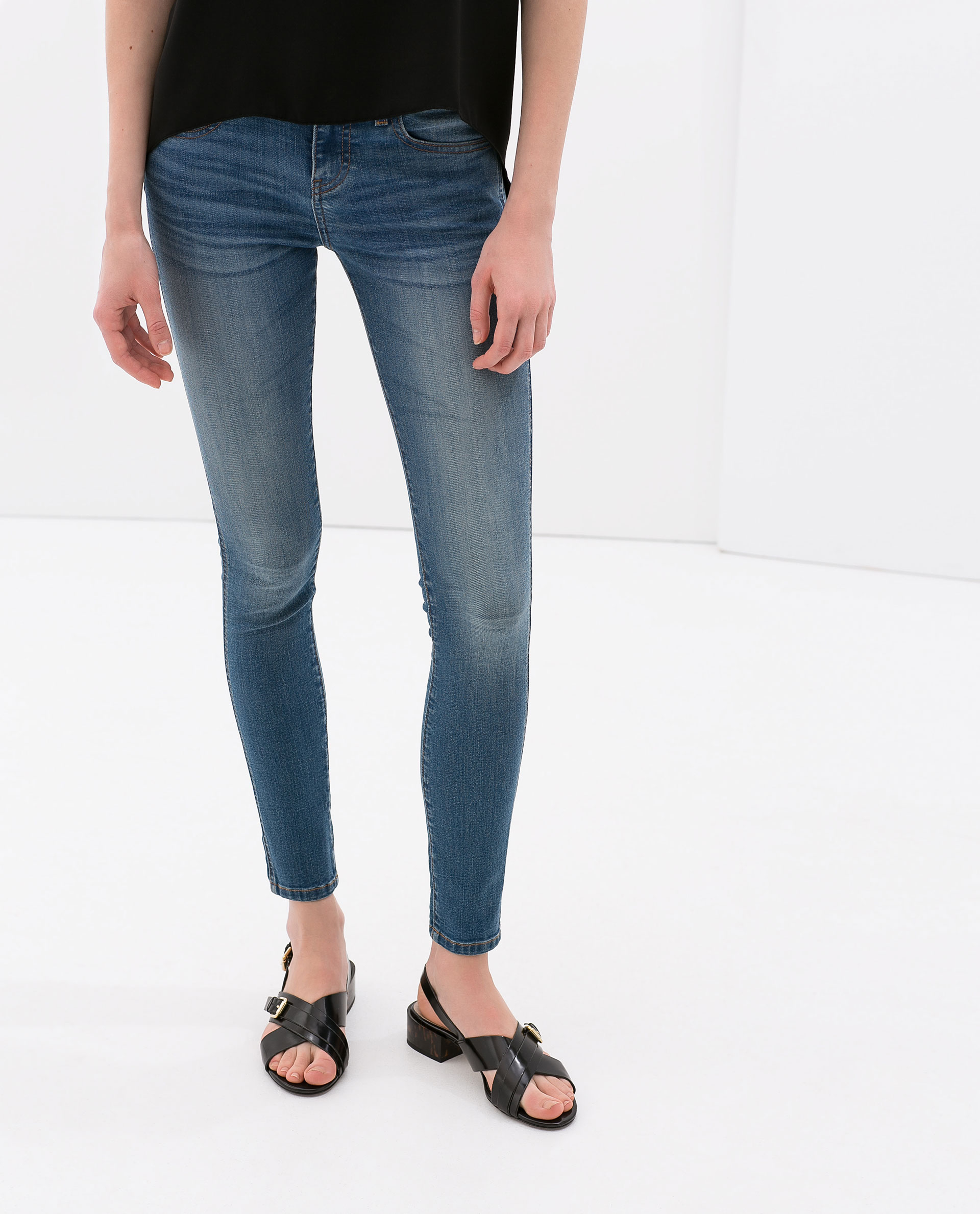 blue rise denim