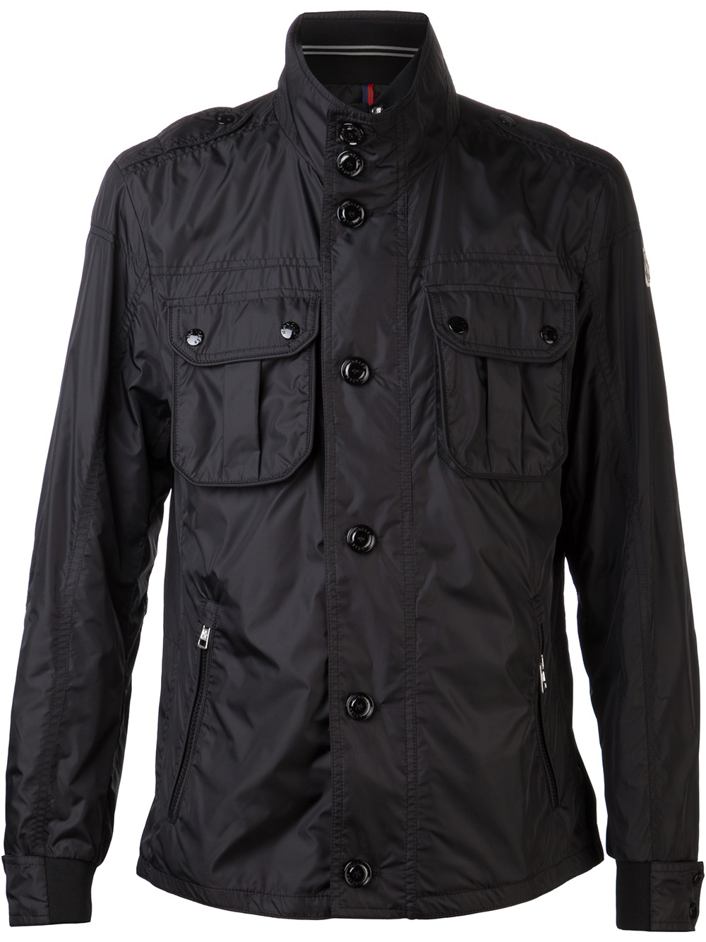 Moncler Windbreaker Jacket in Black for Men - Lyst