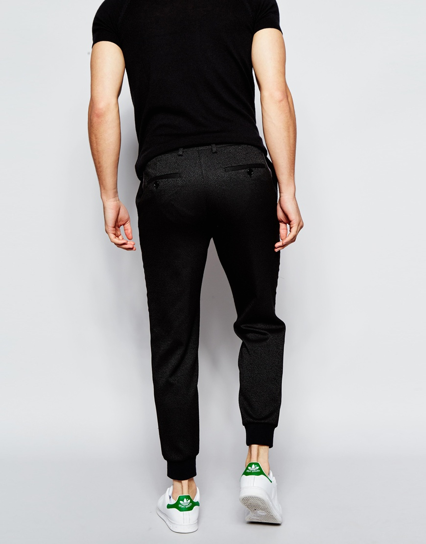 black smart joggers