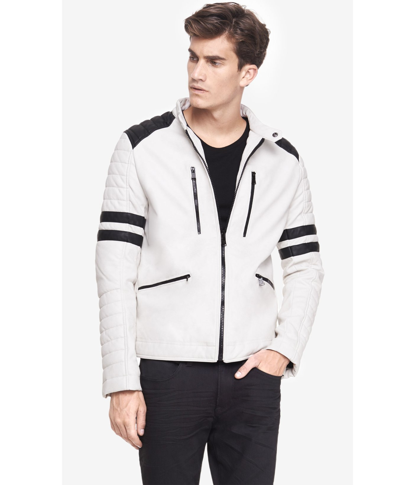 express leather jacket men