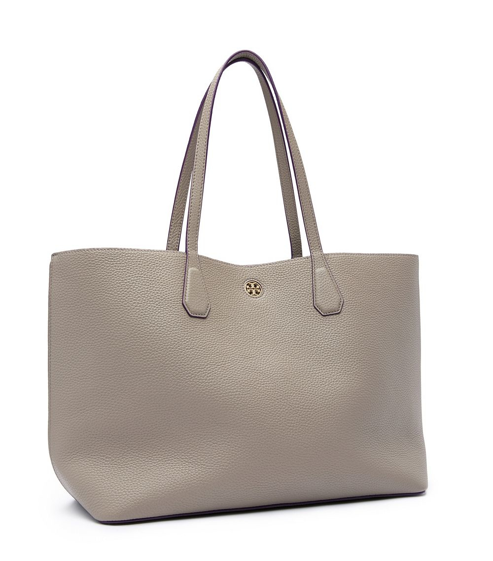 Tory Burch Perry Tote in Gray | Lyst