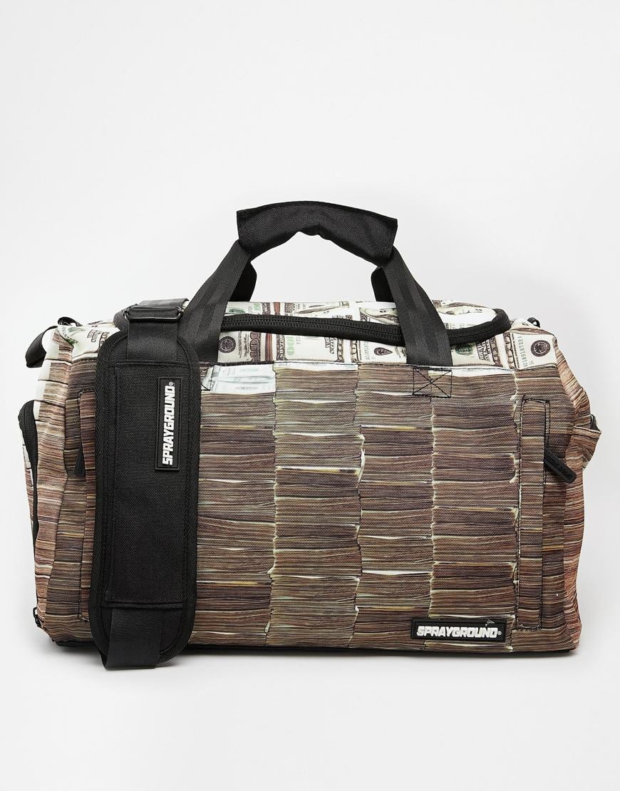 Gangster Heist Totes : Money Stacks Duffle Bag