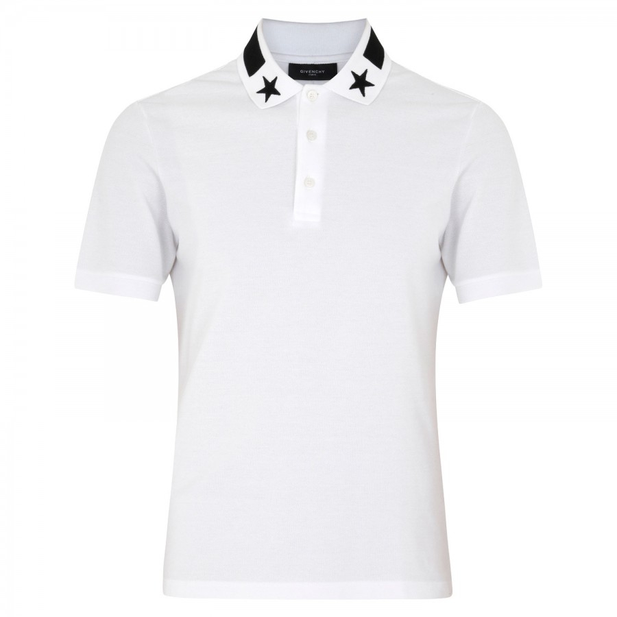 givenchy star polo black