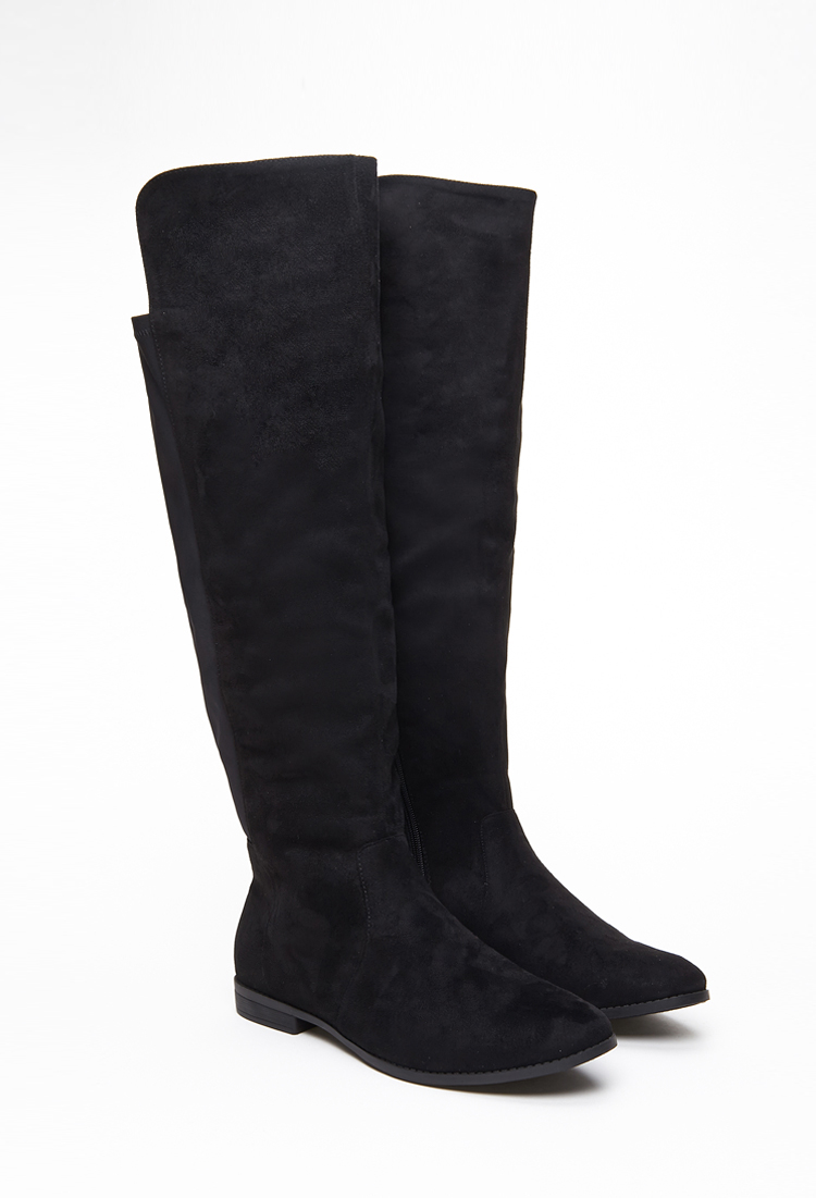 Forever 21 Knee-high Faux Suede Boots 