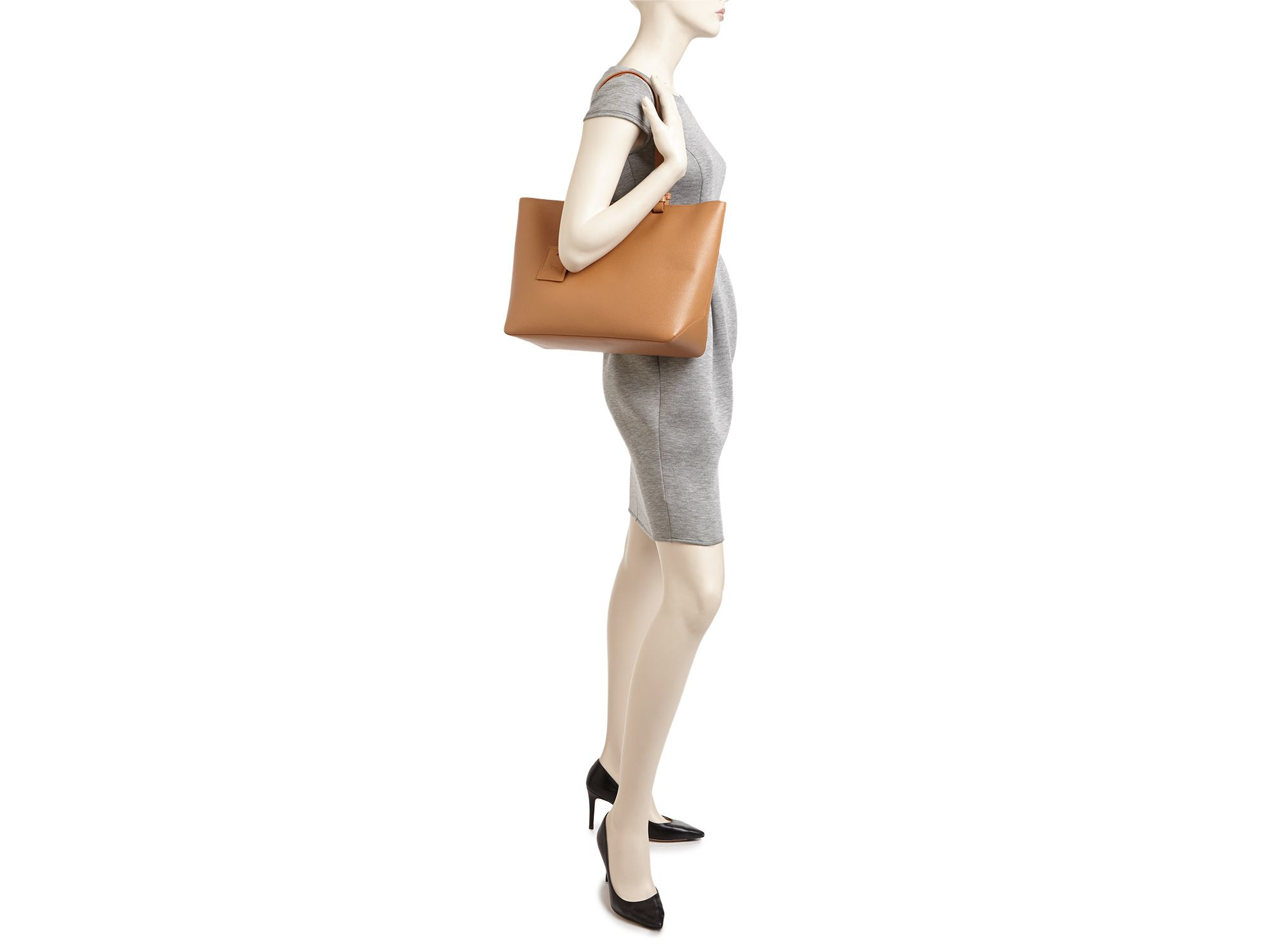longchamp le foulonne leather tote