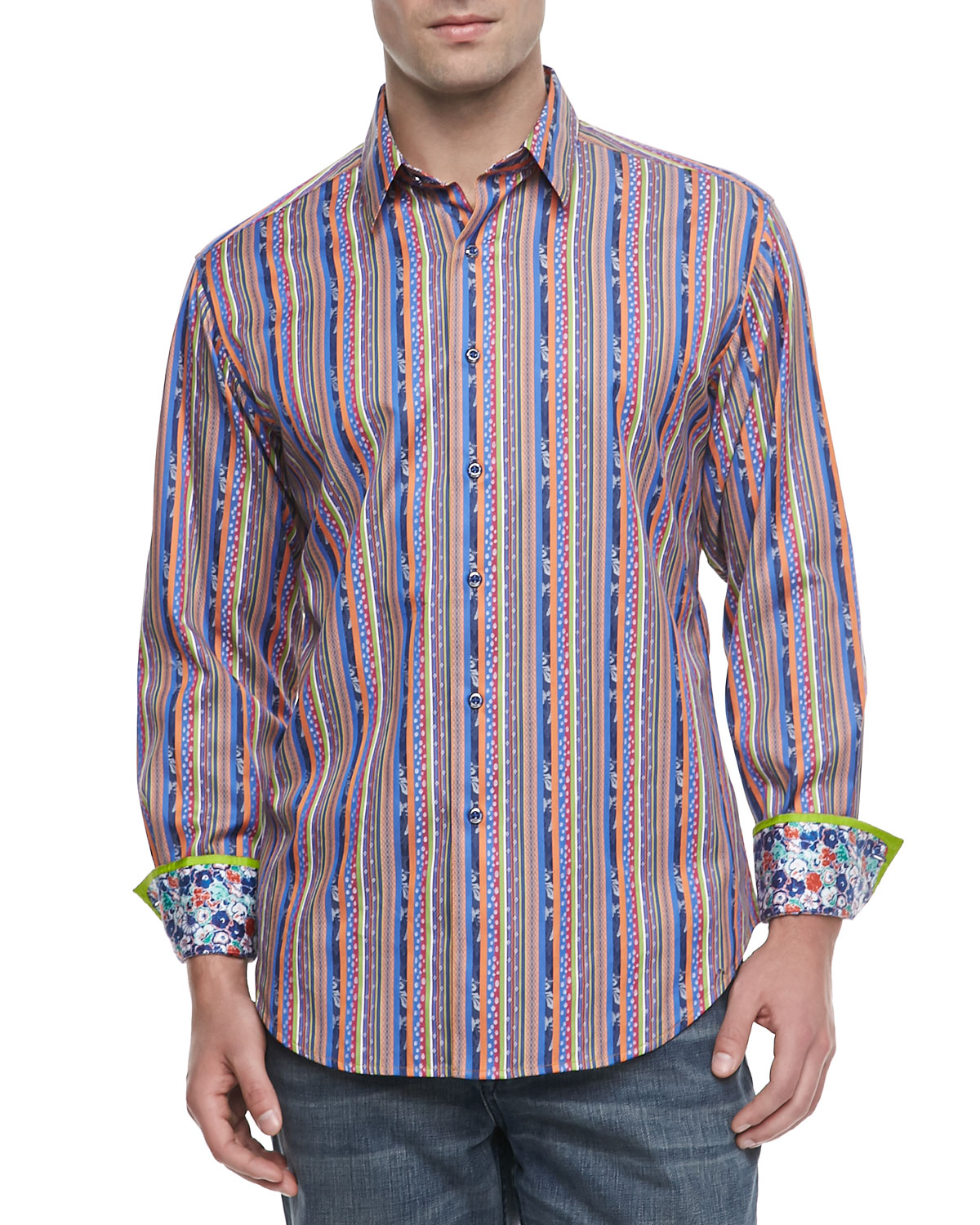 Robert Graham The Sergeant MultiStriped Sport Shirt for Men Lyst