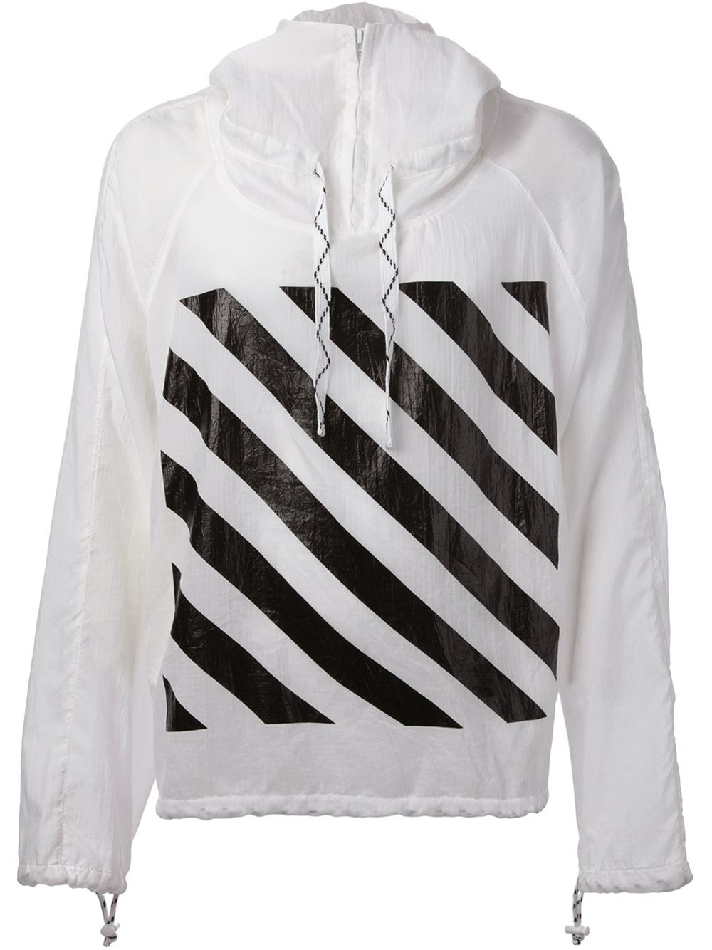 Lyst - Off-White c/o Virgil Abloh Front And Rear Printed Hoodie in White for Men