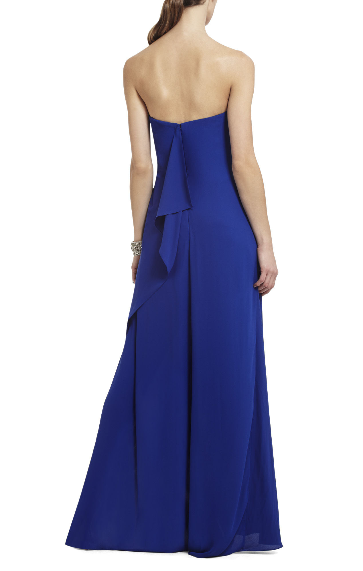 BCBGMAXAZRIA Grace Strapless Gown in Blue - Lyst