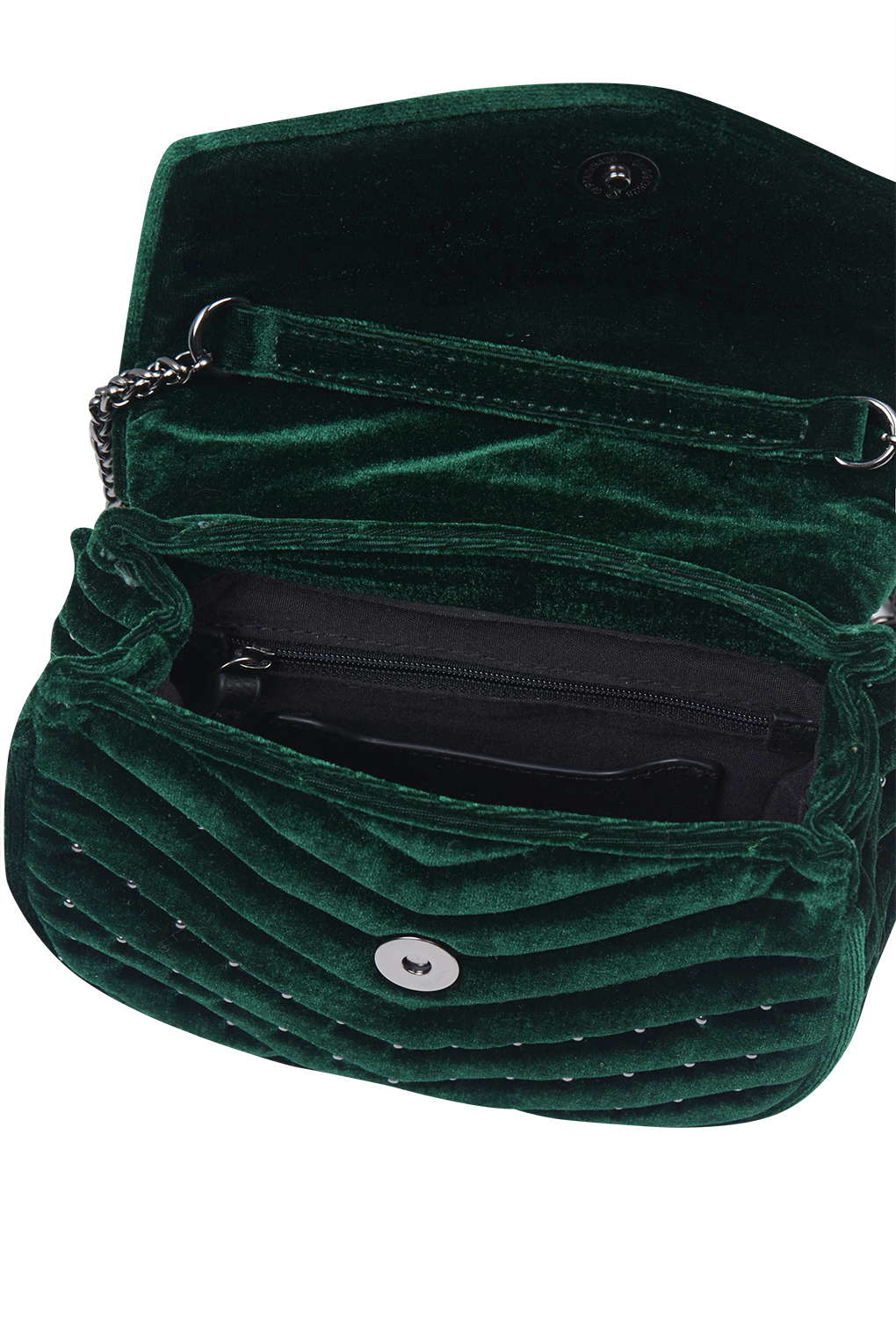 green velvet crossbody bag