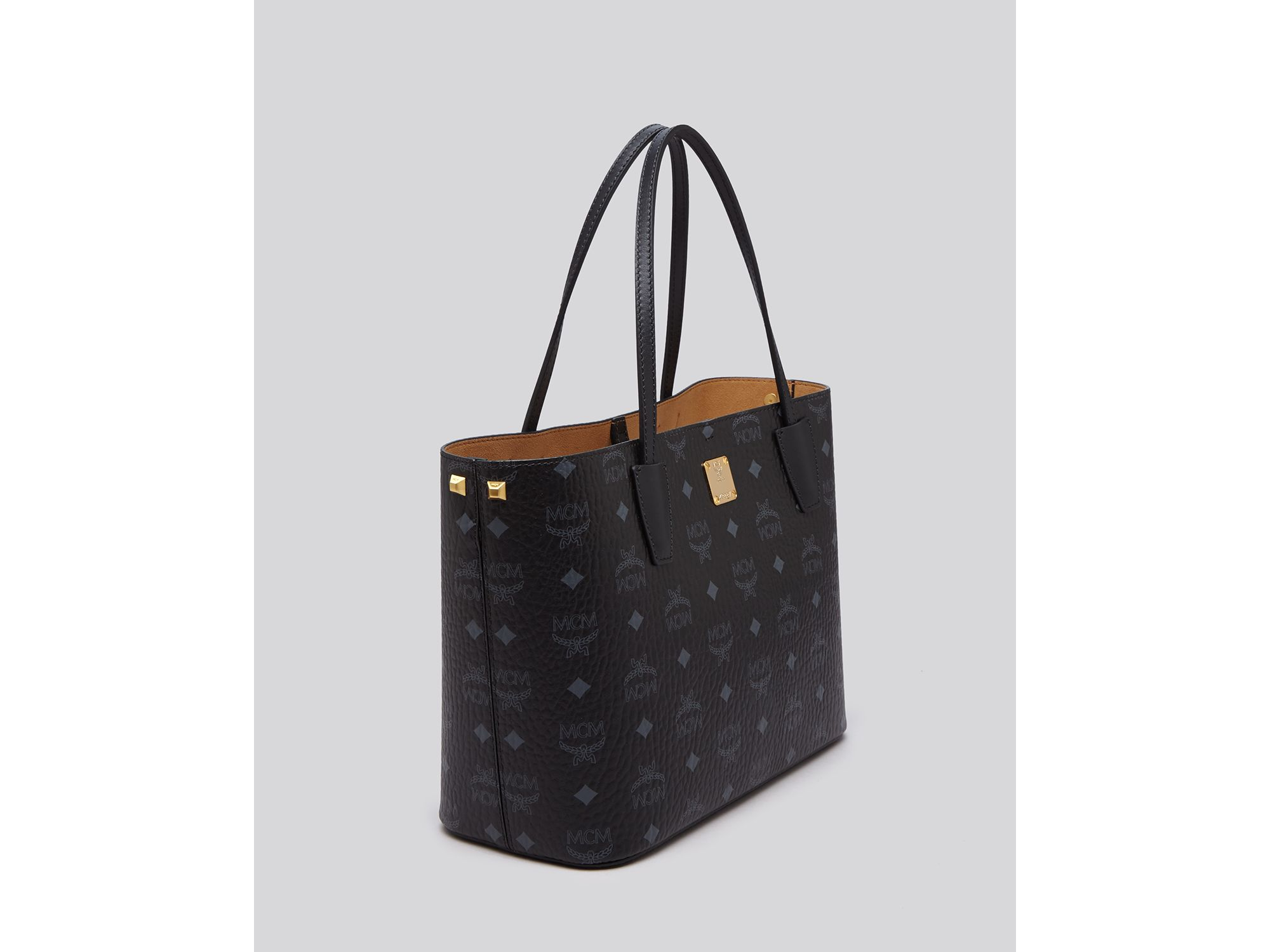 mcm tote bag black