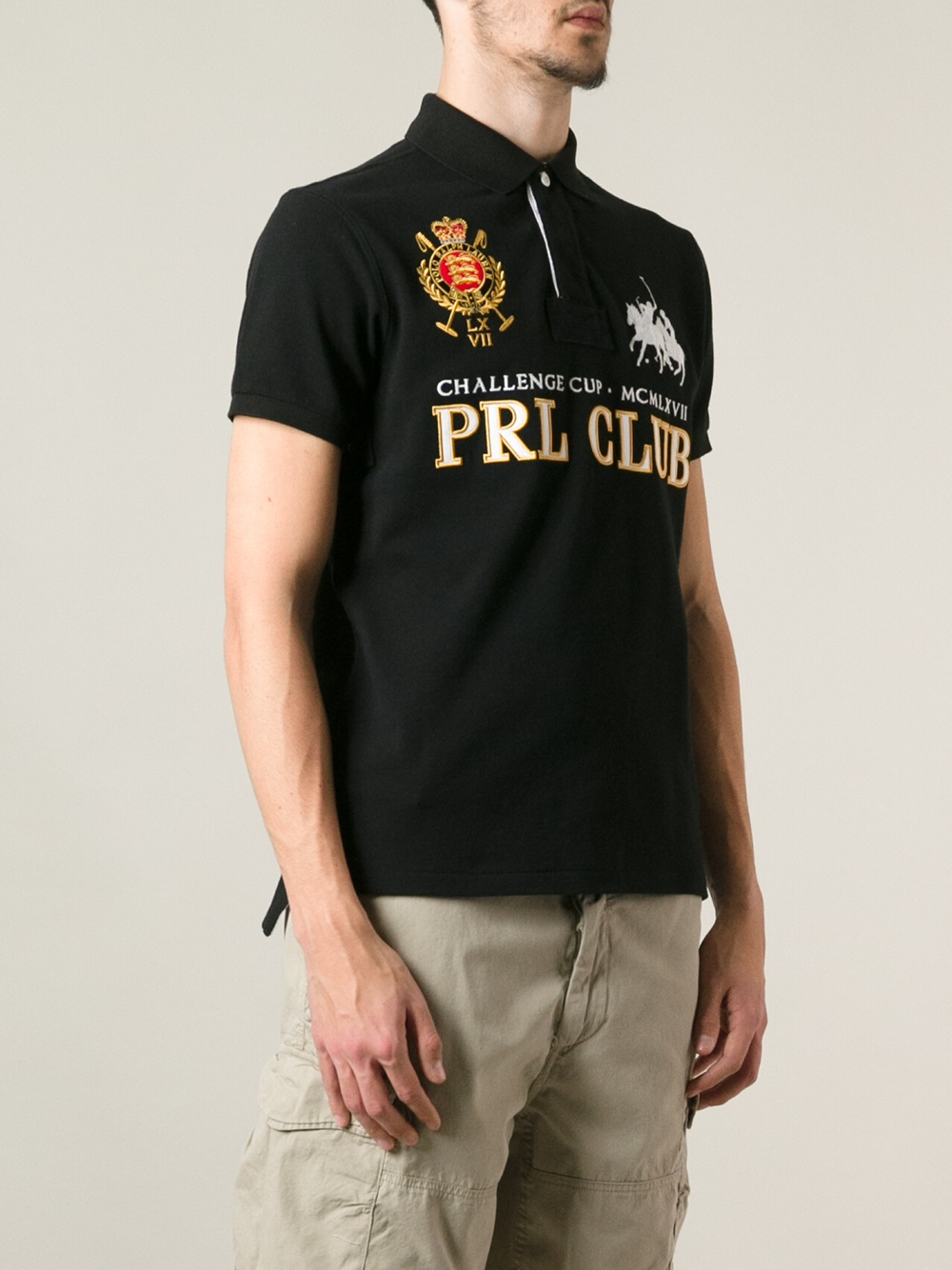 Polo Ralph Lauren Prl Club Polo Shirt in Black for Men | Lyst
