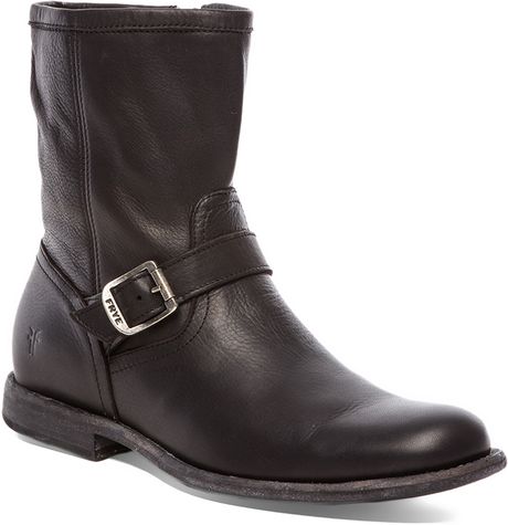 Frye Phillip Inside Zip Boot in Black in Black for Men | Lyst