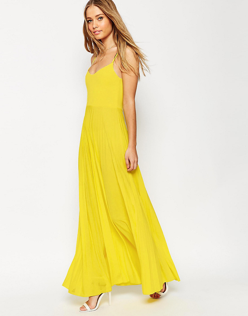 asos yellow dress maxi