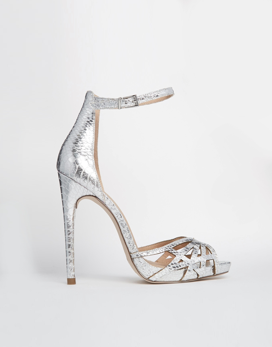 asos silver sandals