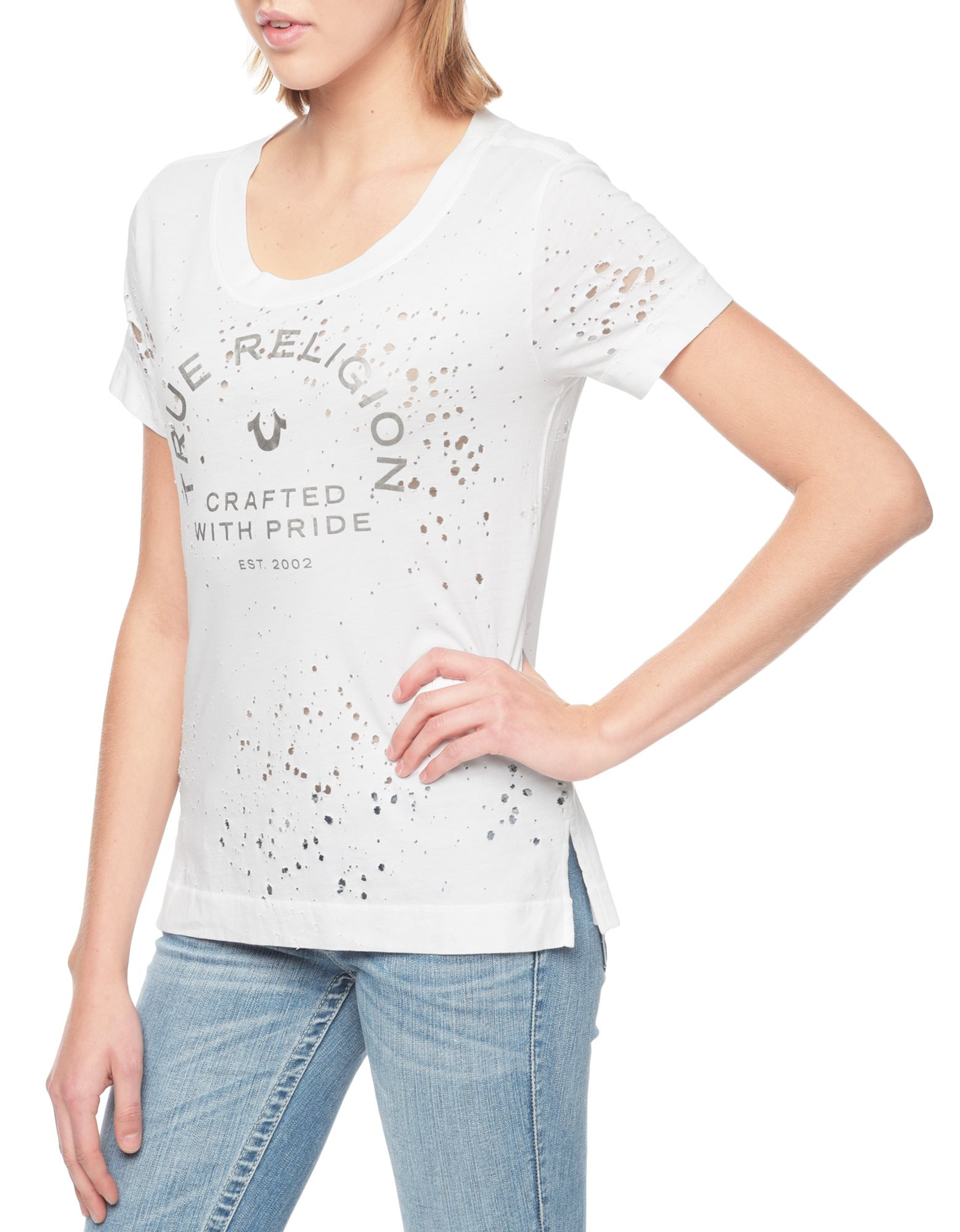 t shirt with holes in it