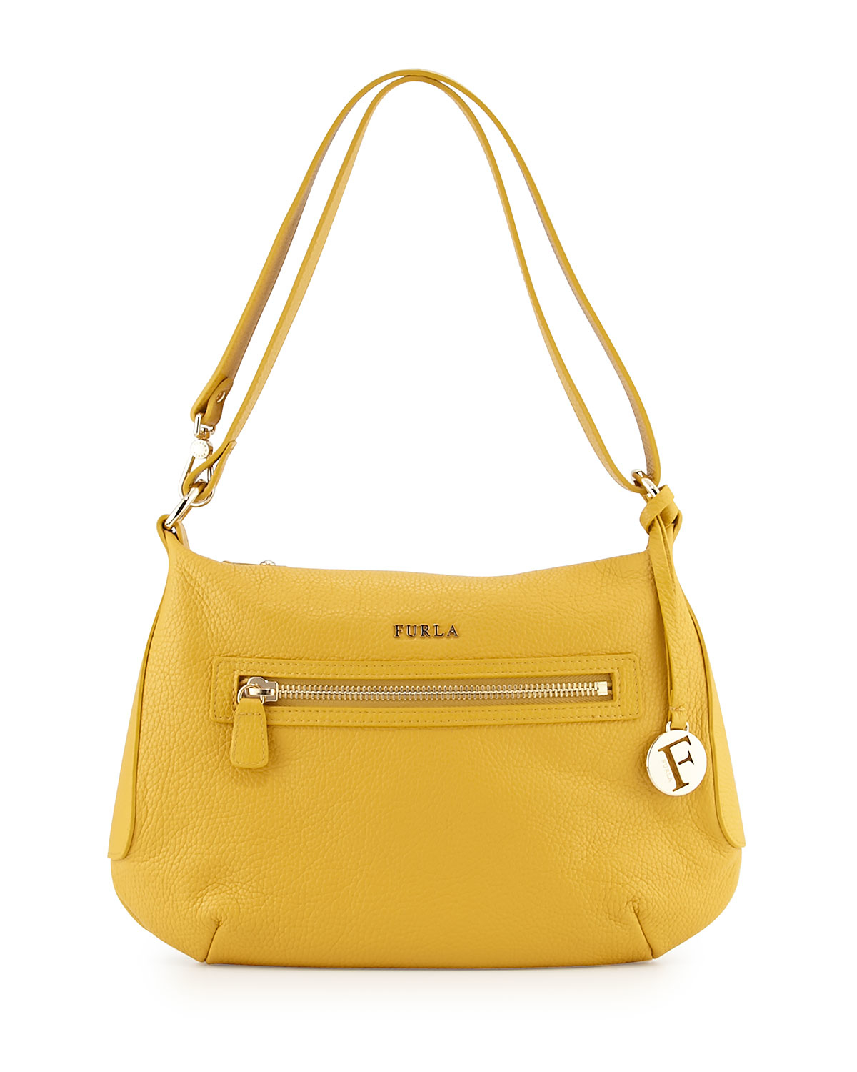 Furla Alida Small Leather Hobo Bag in Saffron (Yellow) Lyst