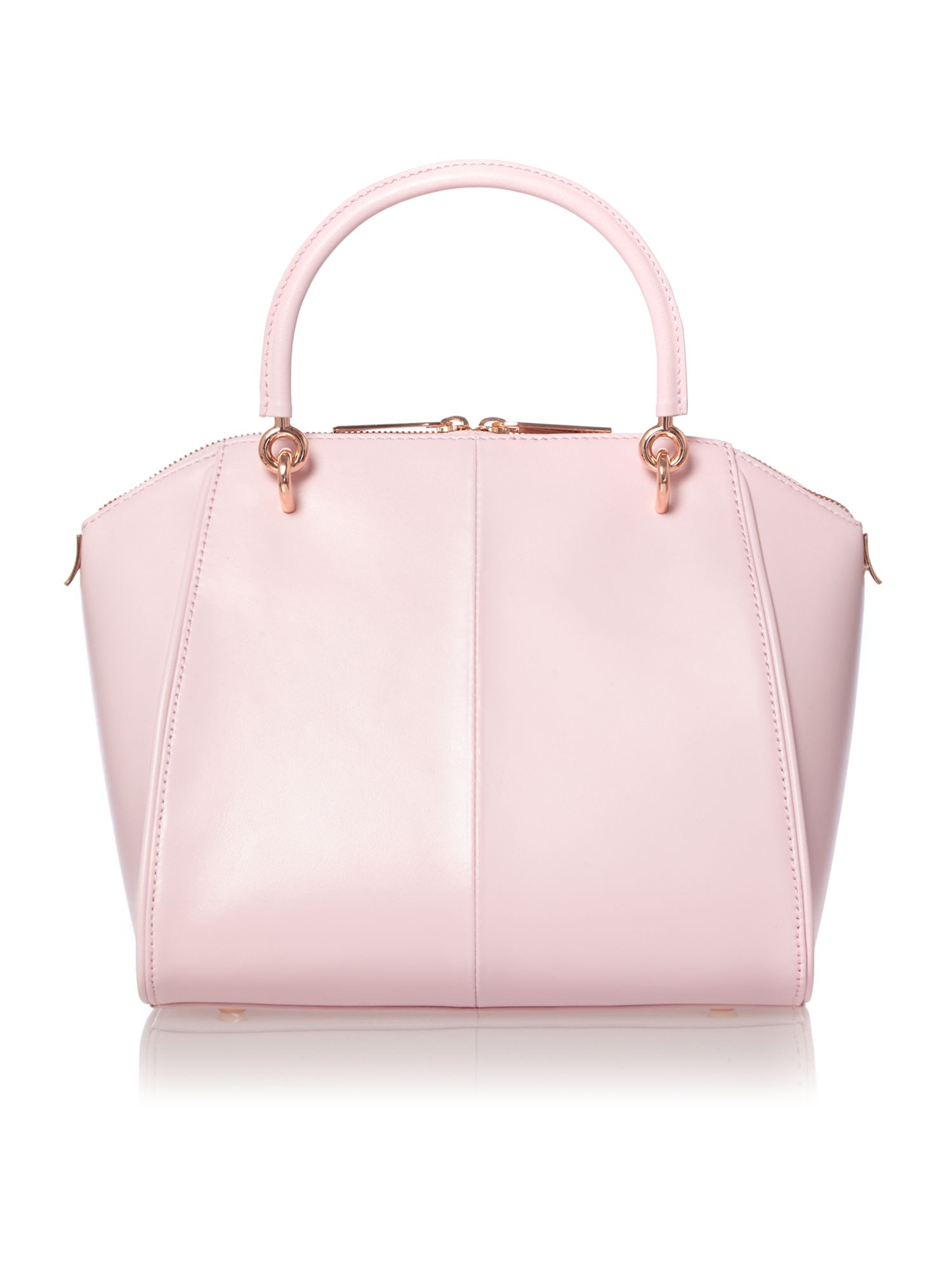 Ted Baker Pale Pink Small Metal Bow Leather Tote Bag - Lyst