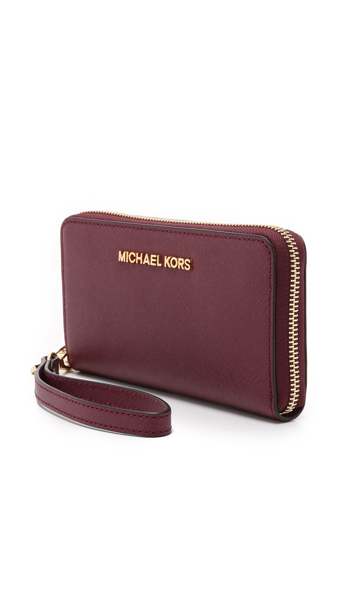 MICHAEL Michael Kors Multifunction Phone Case Wallet - Merlot in Purple |  Lyst