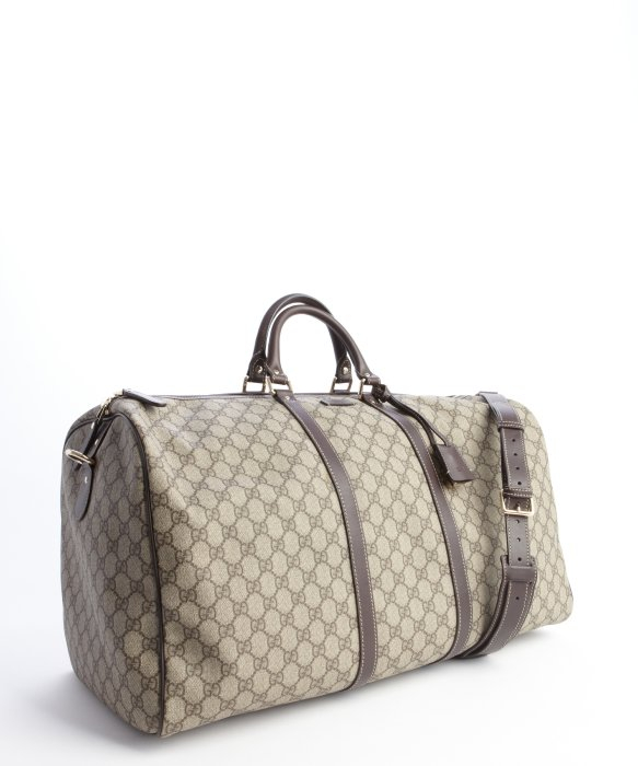 Lyst - Gucci Brown Gg Plus Large Travel Duffle Bag in Brown for Men