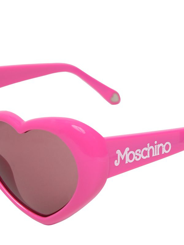 Moschino Heart Shaped Acetate Sunglasses in Pink for Men - Lyst