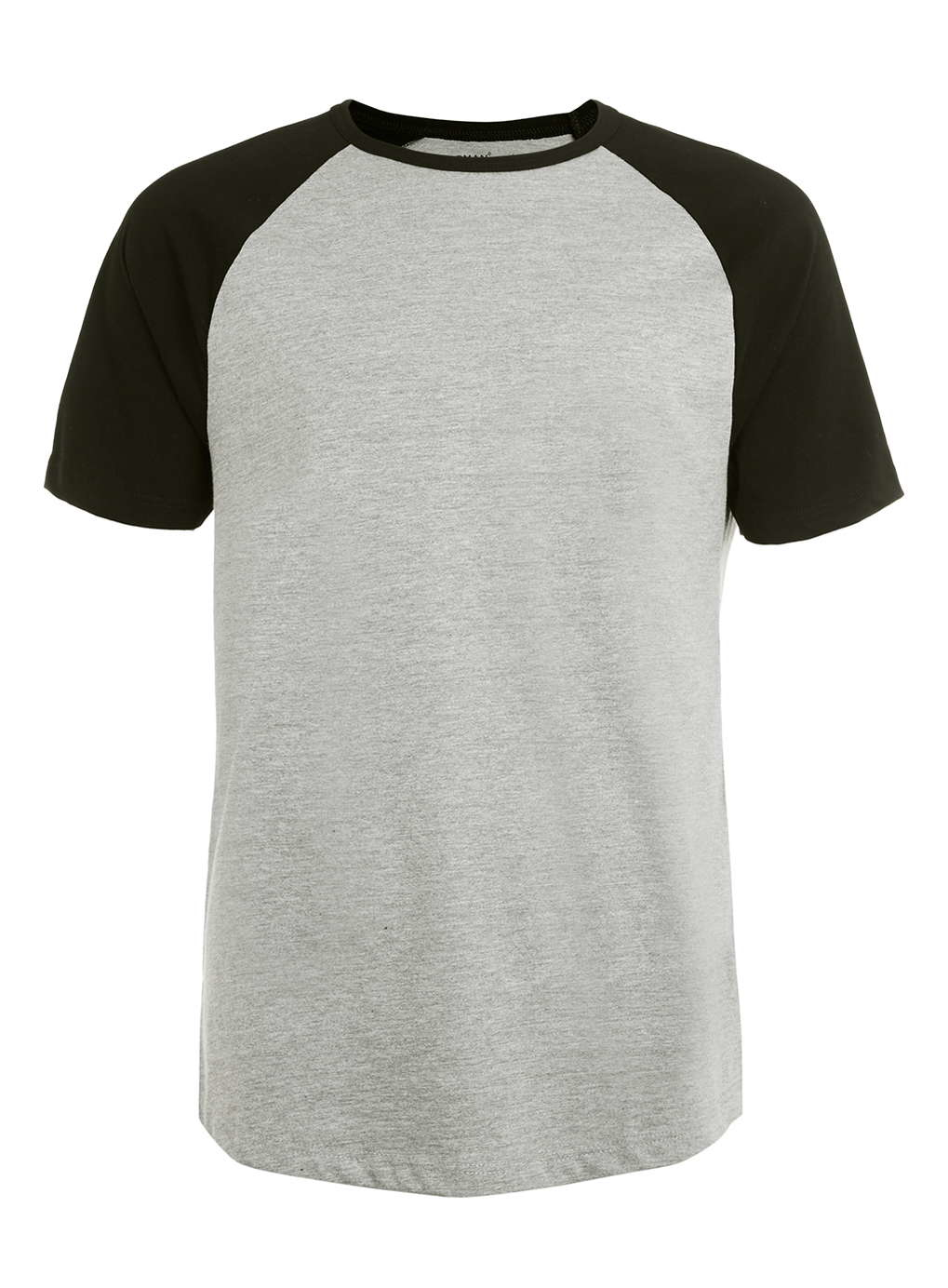 Topman Grey And Black Raglan T-shirt in Gray for Men (Mid Grey) | Lyst