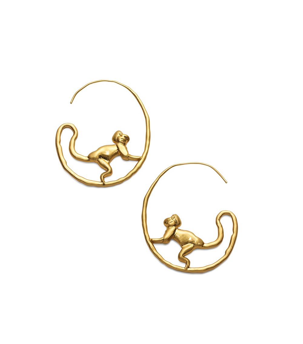 tory burch monkey earrings