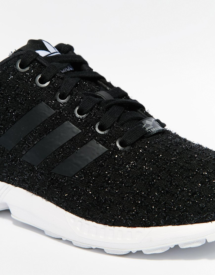 adidas black sparkle trainers