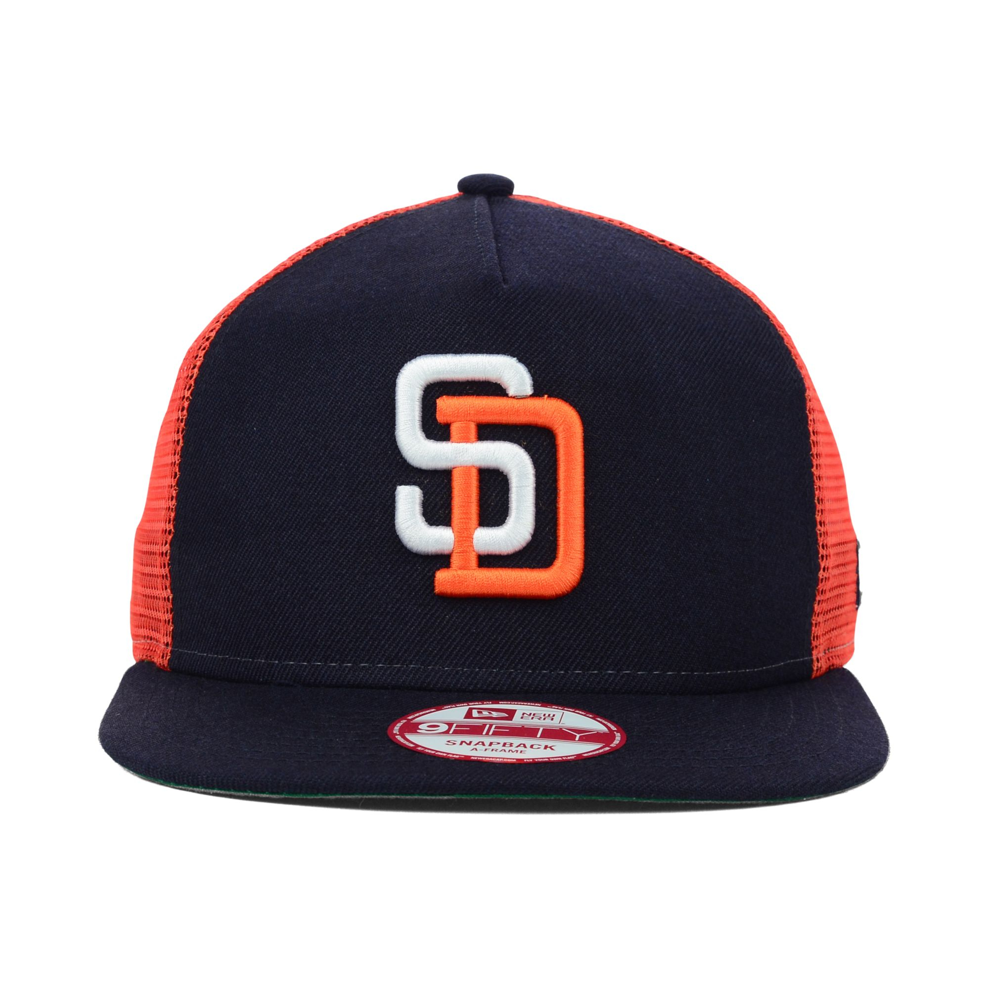 KTZ San Diego Padres Trucker A-frame 9fifty Snapback Cap in Blue for Men |  Lyst