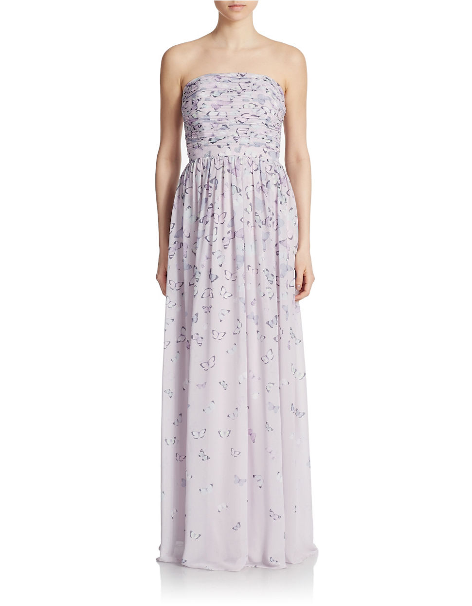 Erin Fetherston Erfly Dress Weddings Dresses Erin Fetherston Isabelle Erfly Print Gown In Purple Lyst