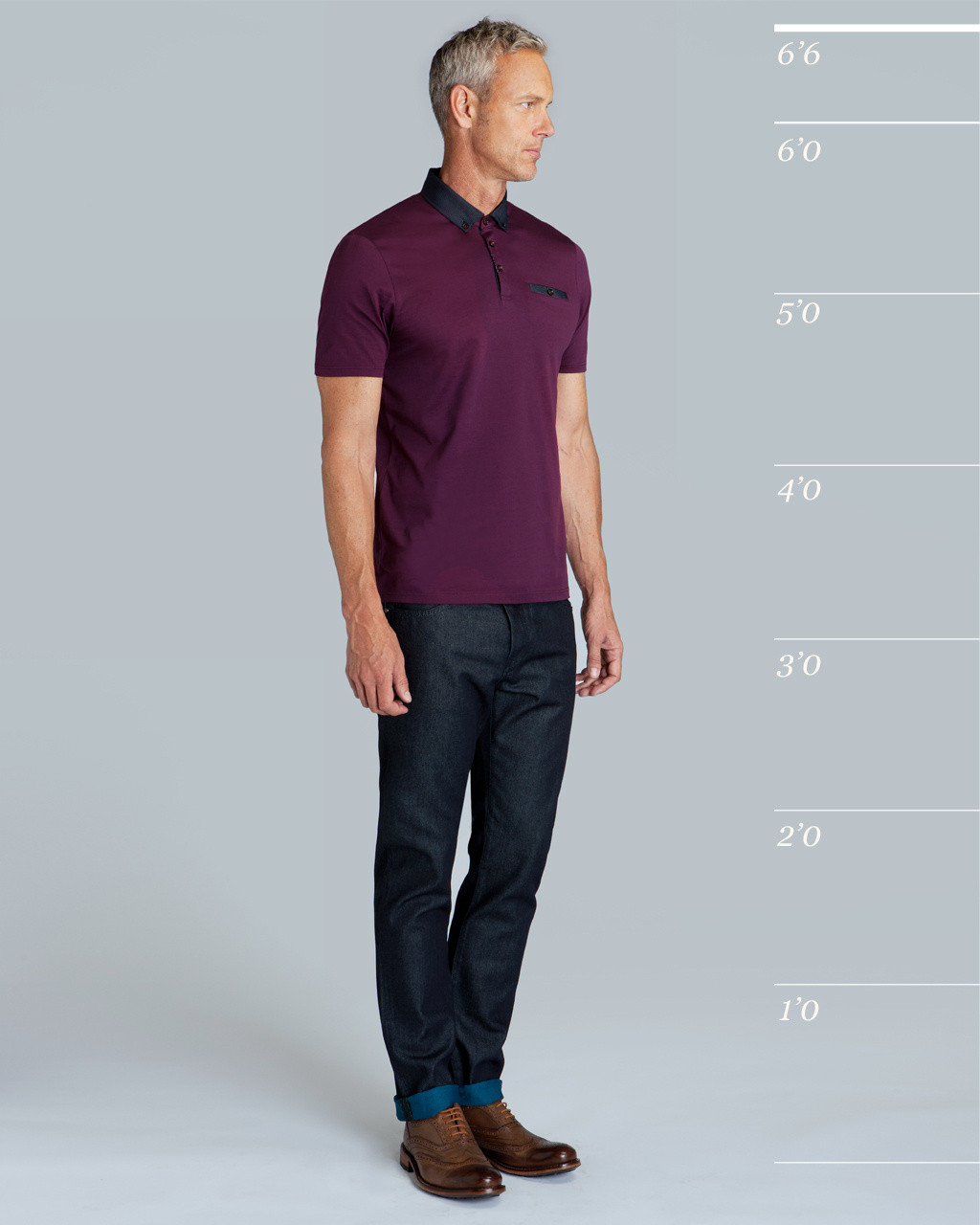 ted baker purple polo shirt