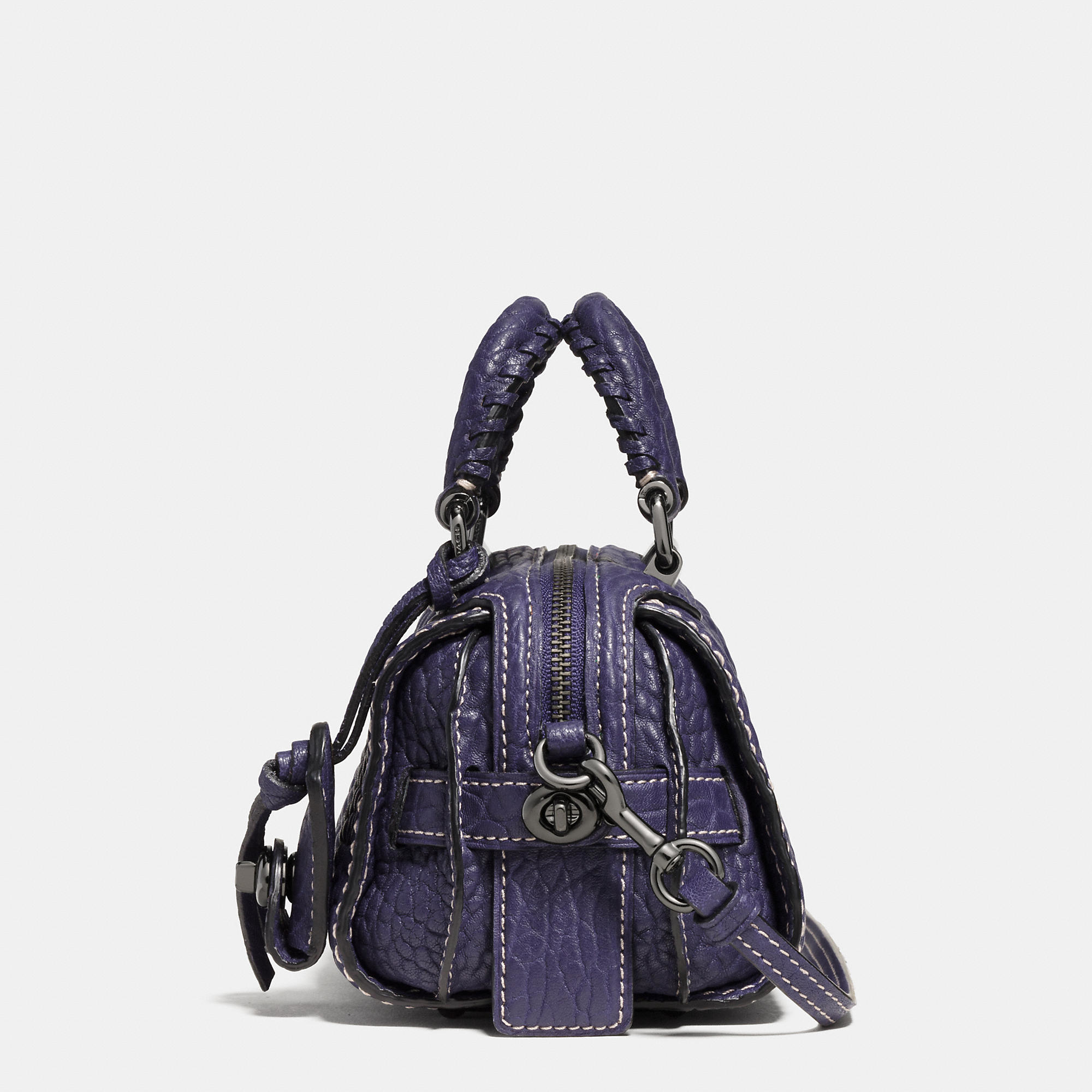 COACH Ace Satchel 14 In Glovetanned Nappa Leather in Blue - Lyst