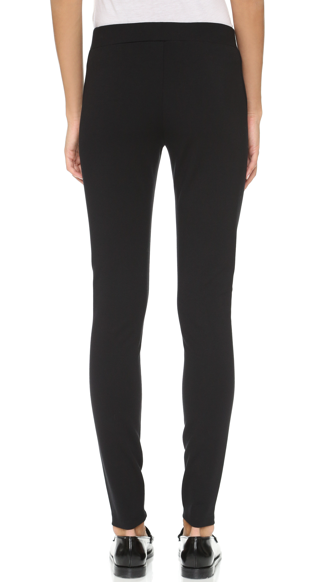 DKNY Pure Pull On Ponte Pants in Black - Lyst