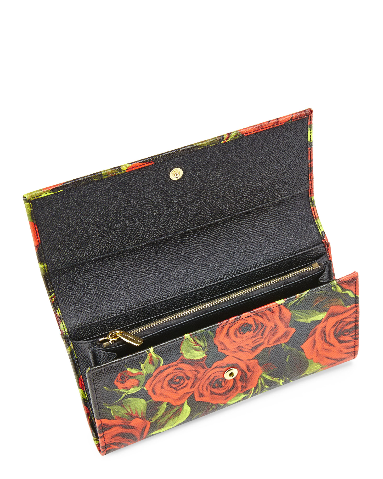Lyst Dolce & Gabbana Floral Dauphine Flap Wallet