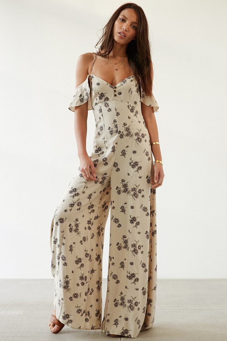 hot pink wide leg jumpsuit