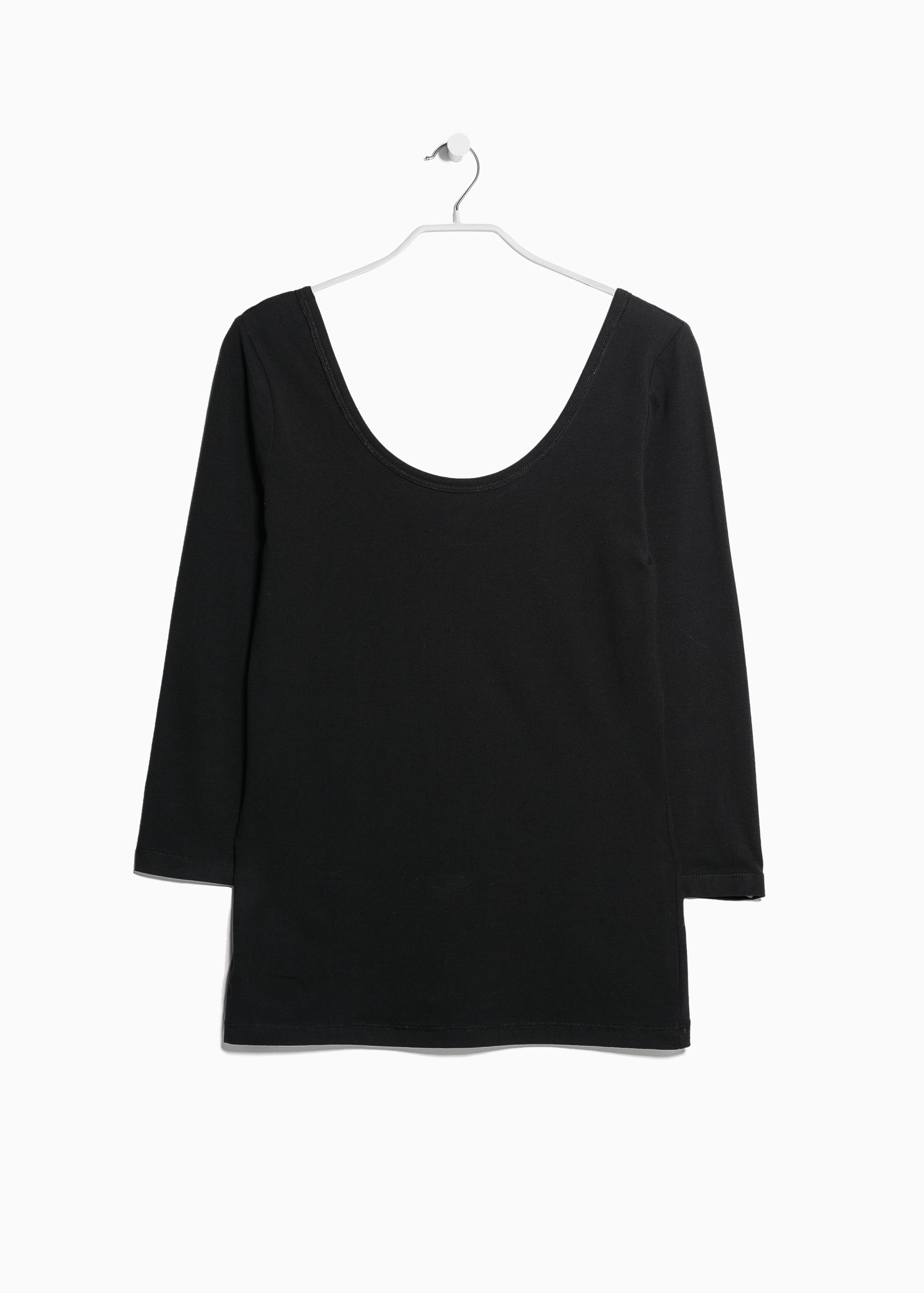 scoop back tee shirt