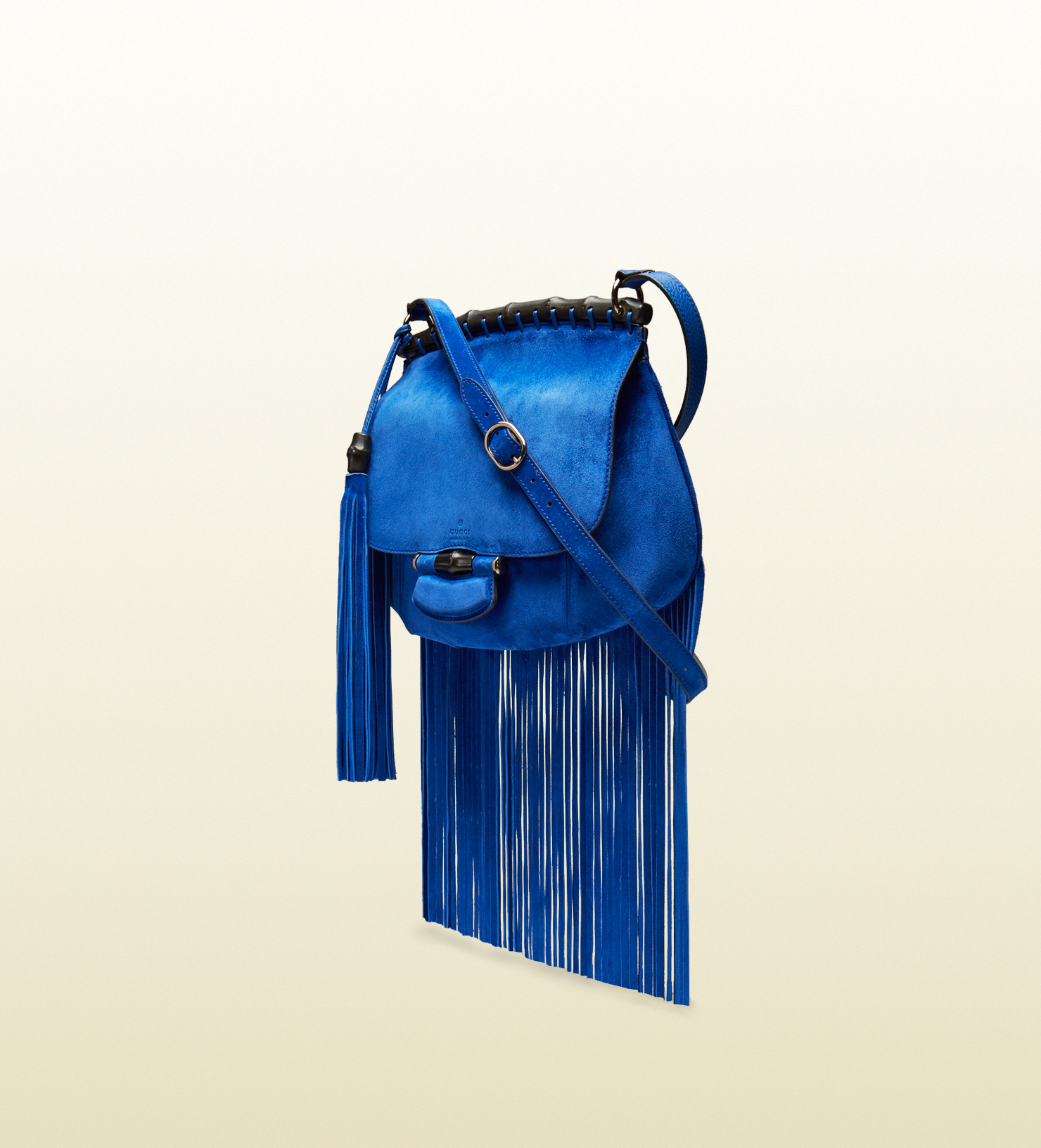 Gucci Vintage Peacock Blue Suede Shoulder Bag – Recess