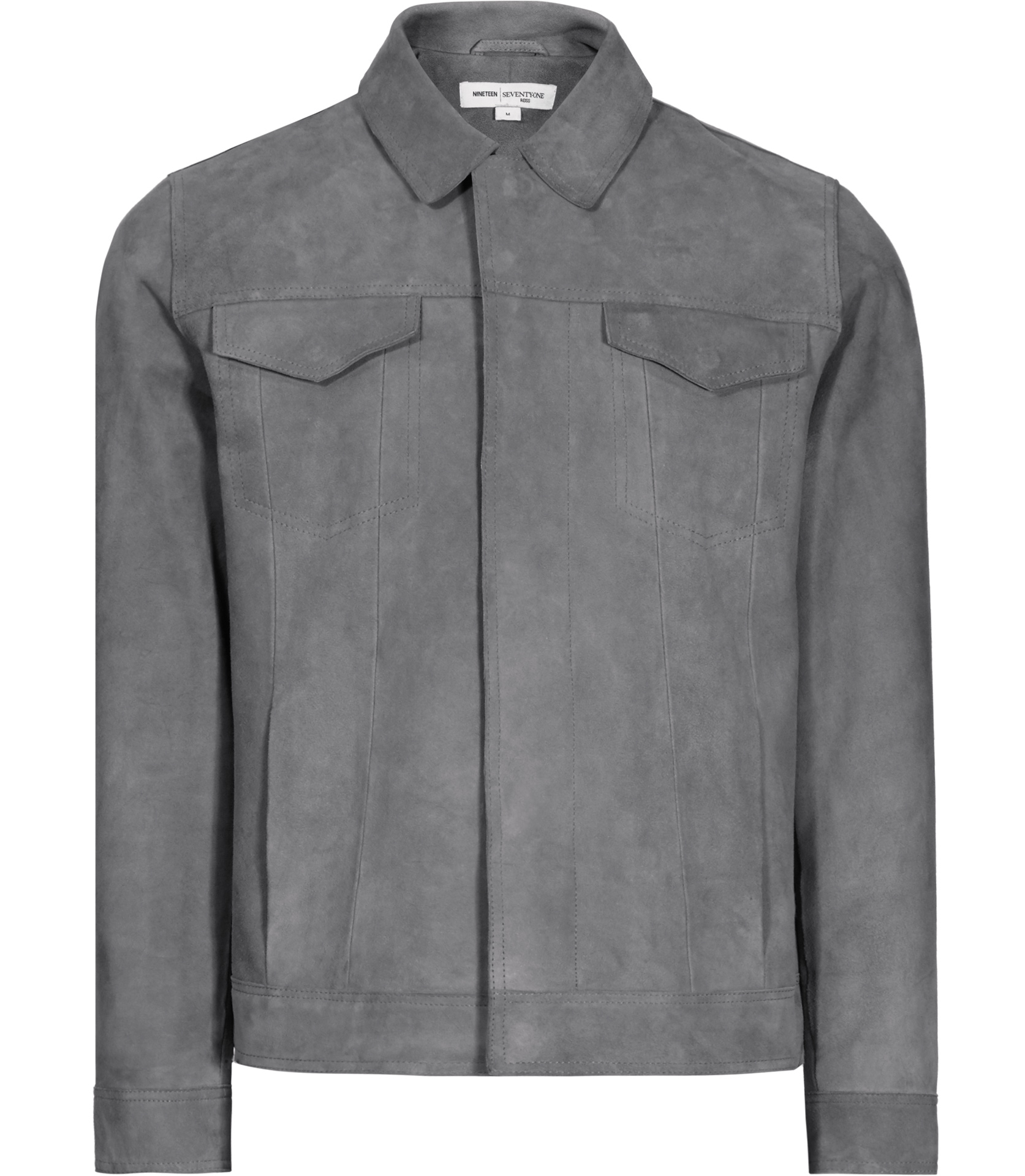 Reiss Bastian Suede Jacket in Grey (Gray) for Men Lyst