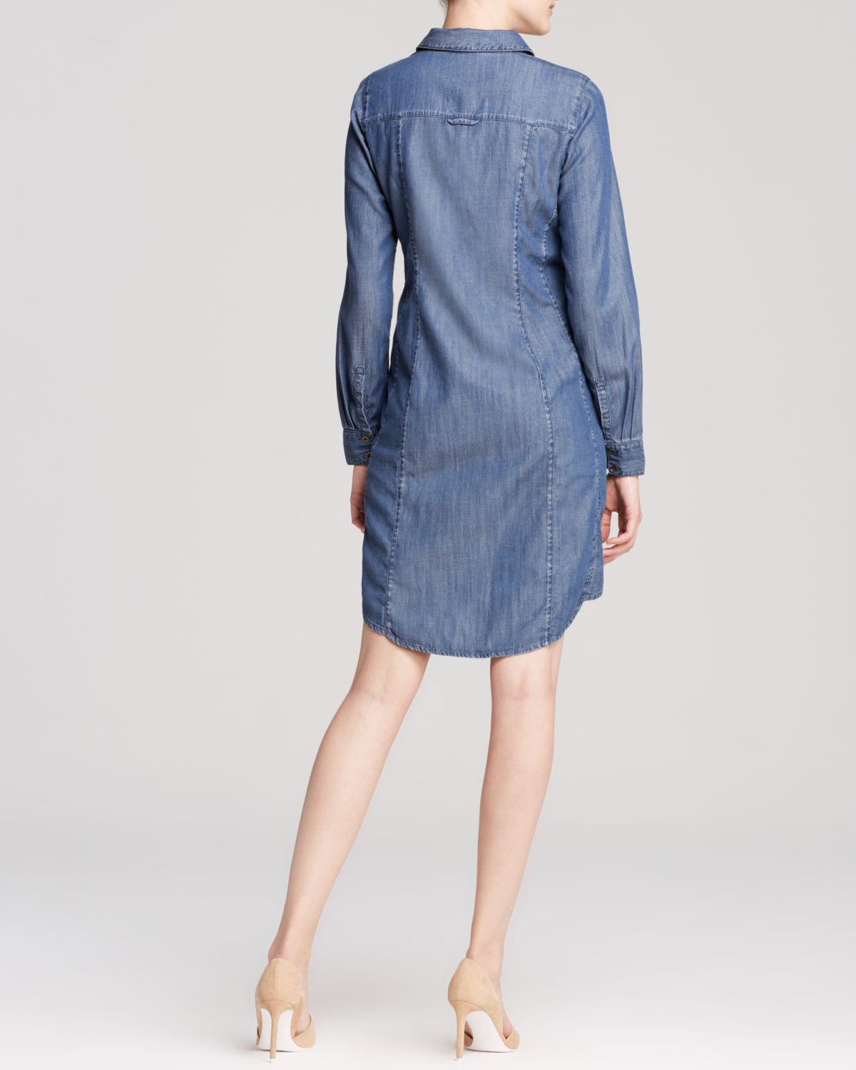 eileen fisher denim dress