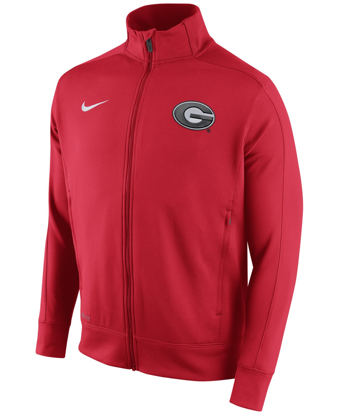 Nike Men's Georgia Bulldogs Stadium Classic Track Jacket in Red for Men ...