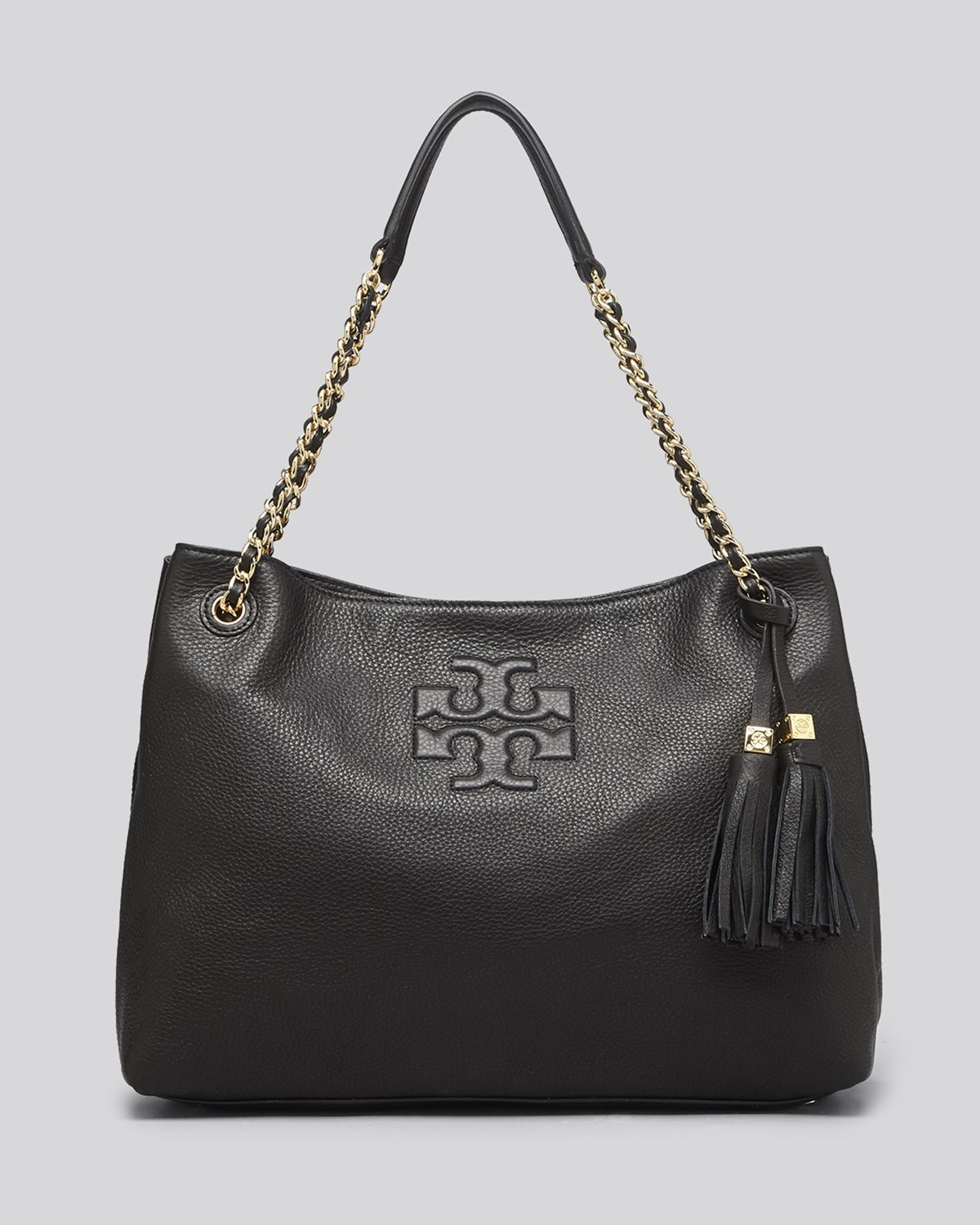Tory Burch Tote Thea Chain Shoulder Slouchy in Black Lyst
