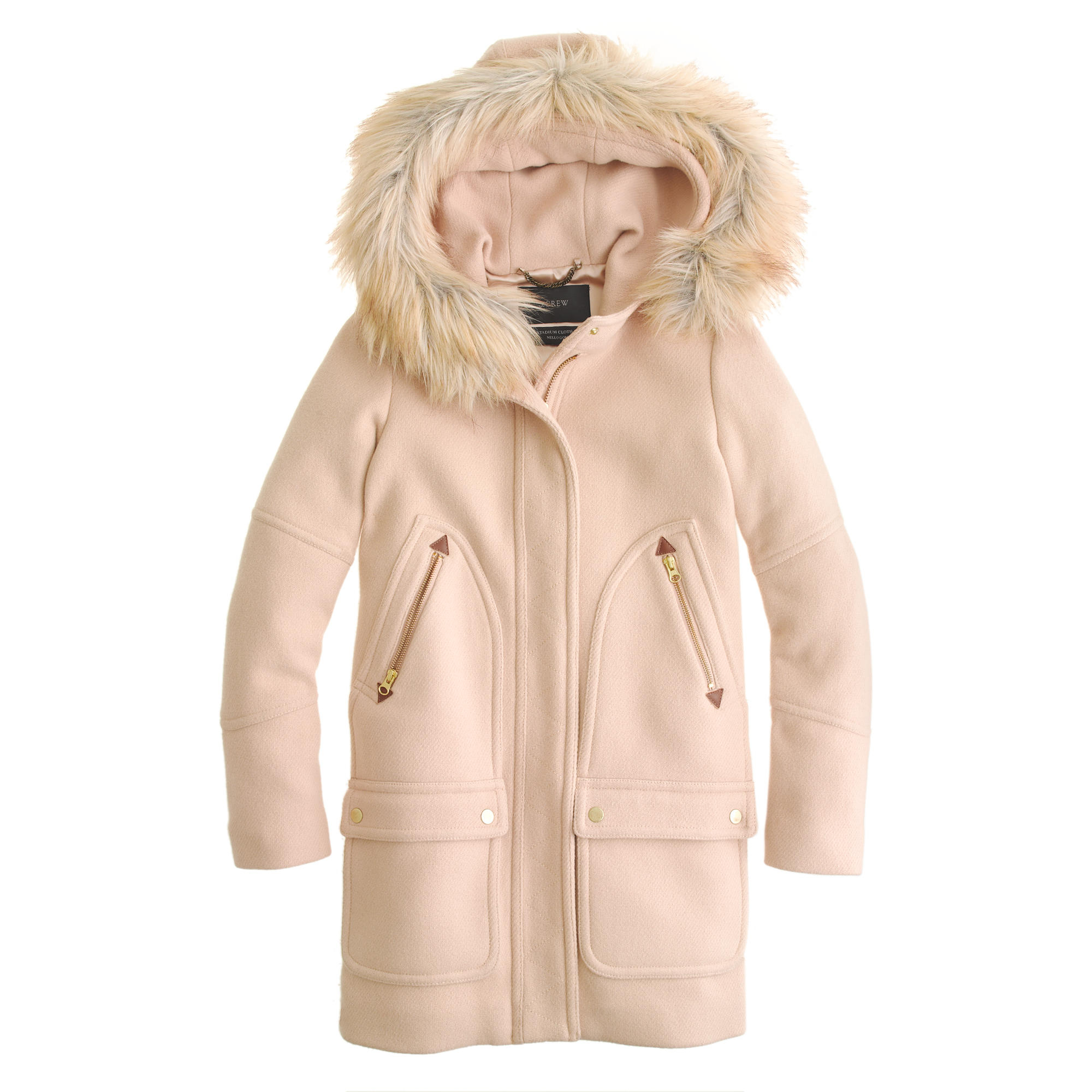 J Crew Wool Chateau Parka In Stadium Cloth In Natural Lyst