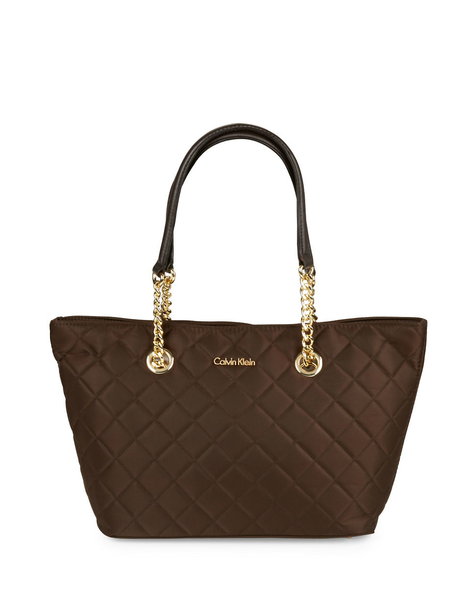 calvin klein quilted tote bag