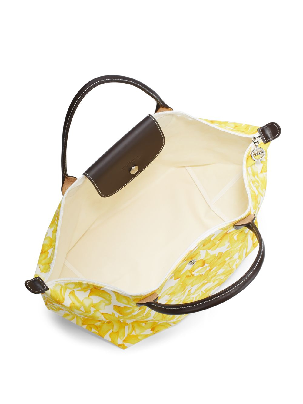 longchamp yellow tote bag