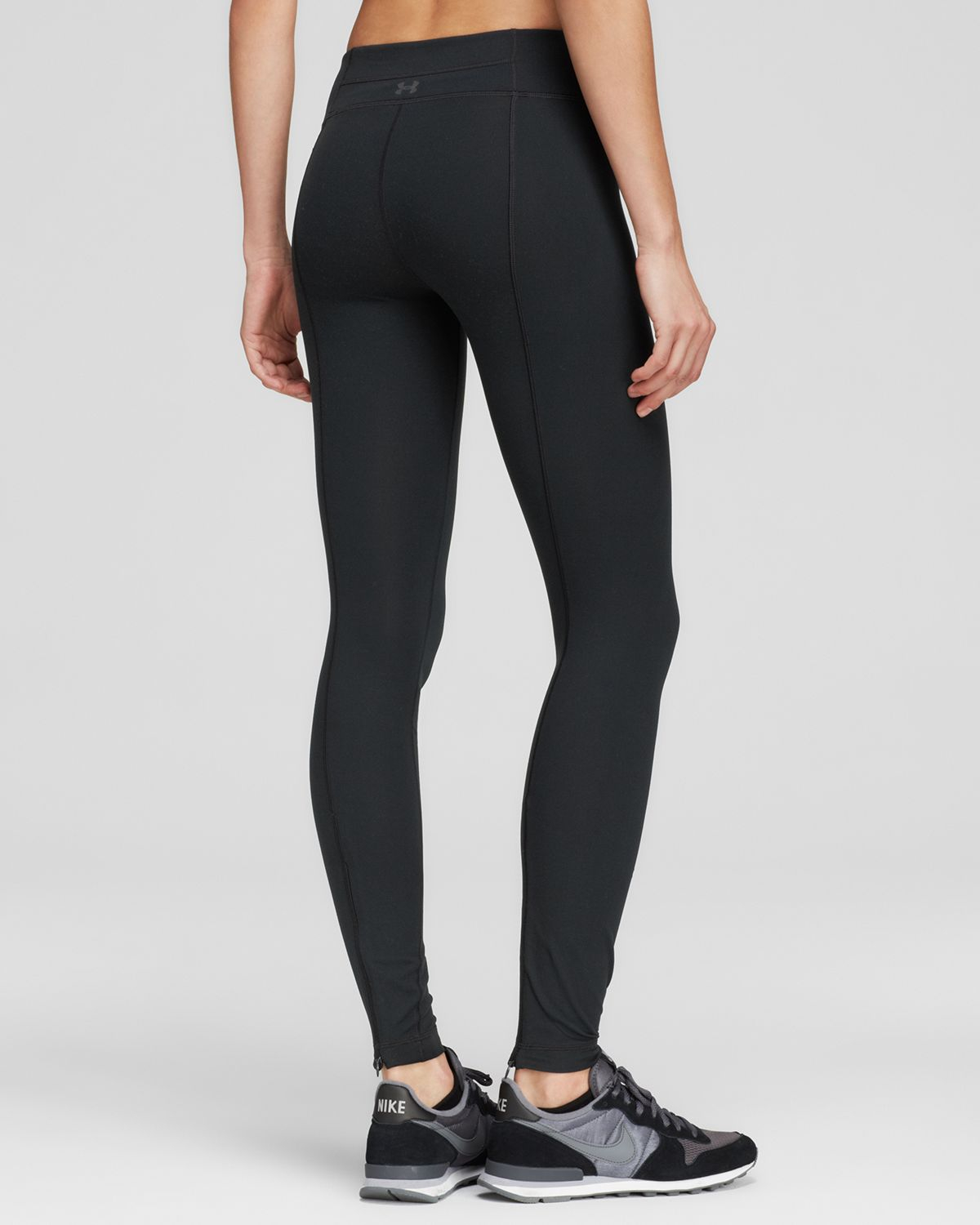 Under armour Leggings Studiolux® Perfect Zip in Black Lyst