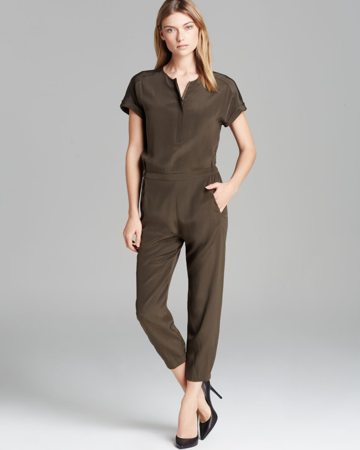 vince silk jumpsuit