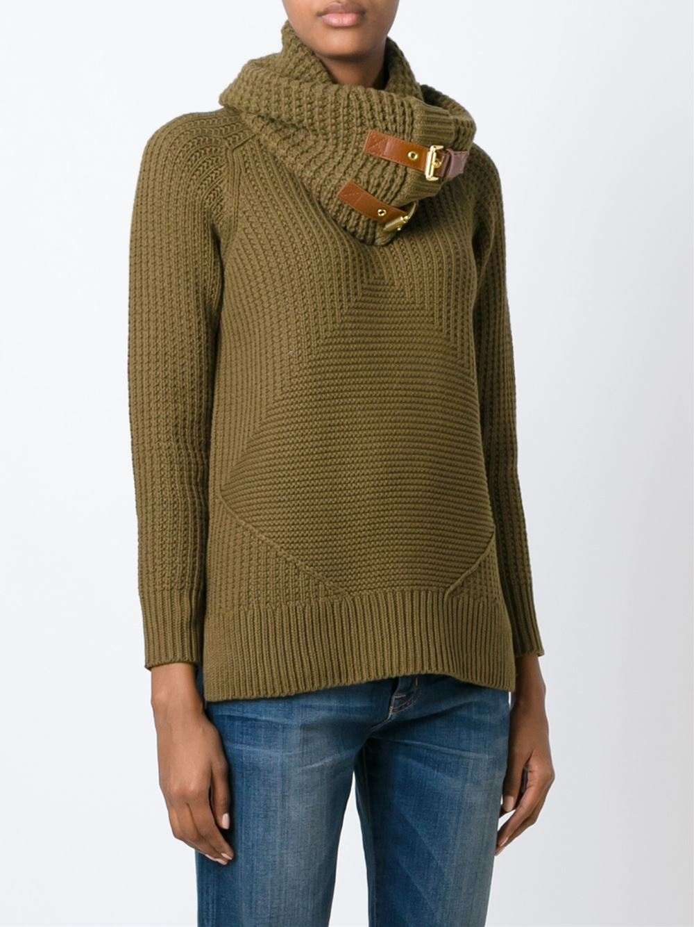 Michael kors buckle sweater on sale