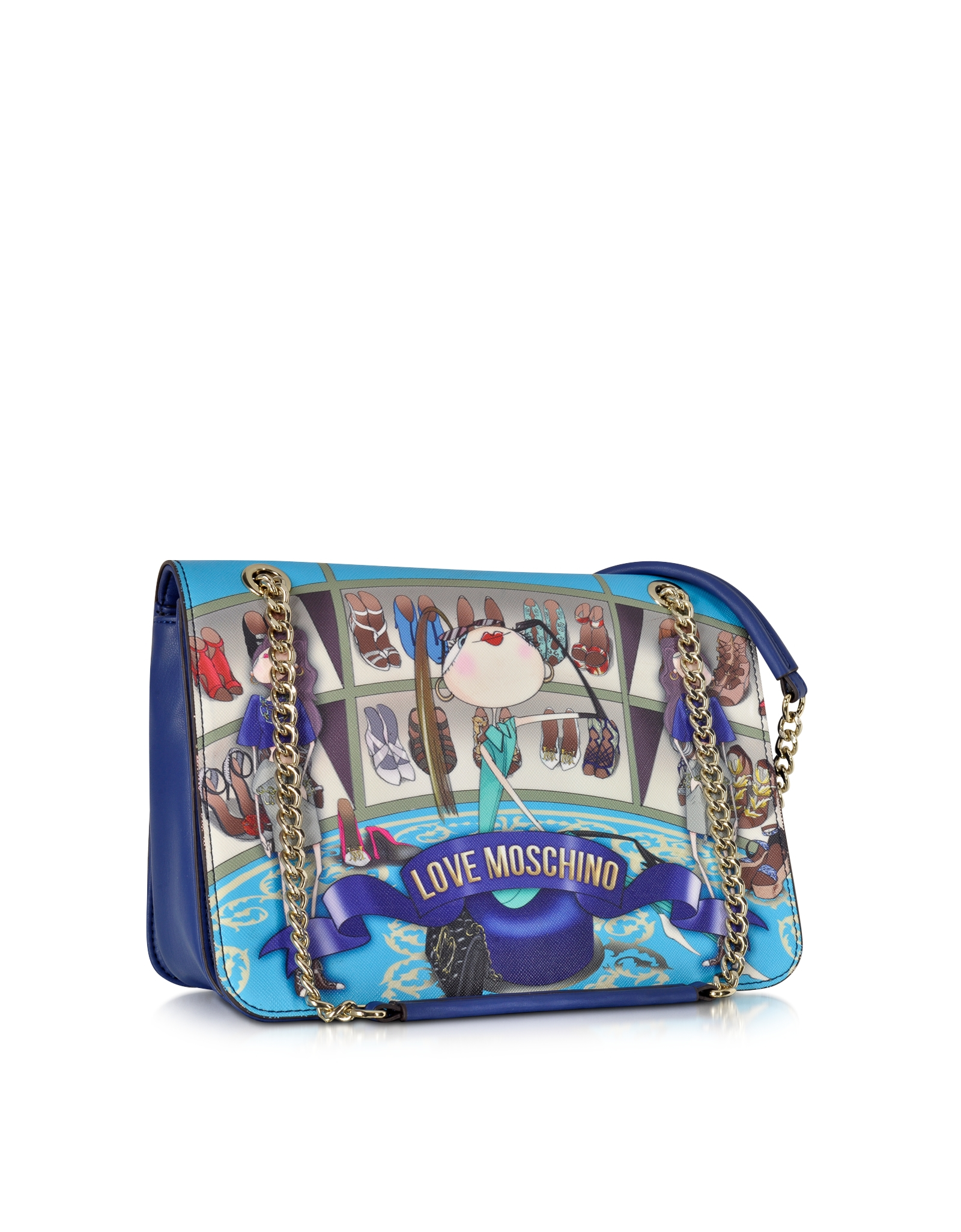 love moschino bag blue