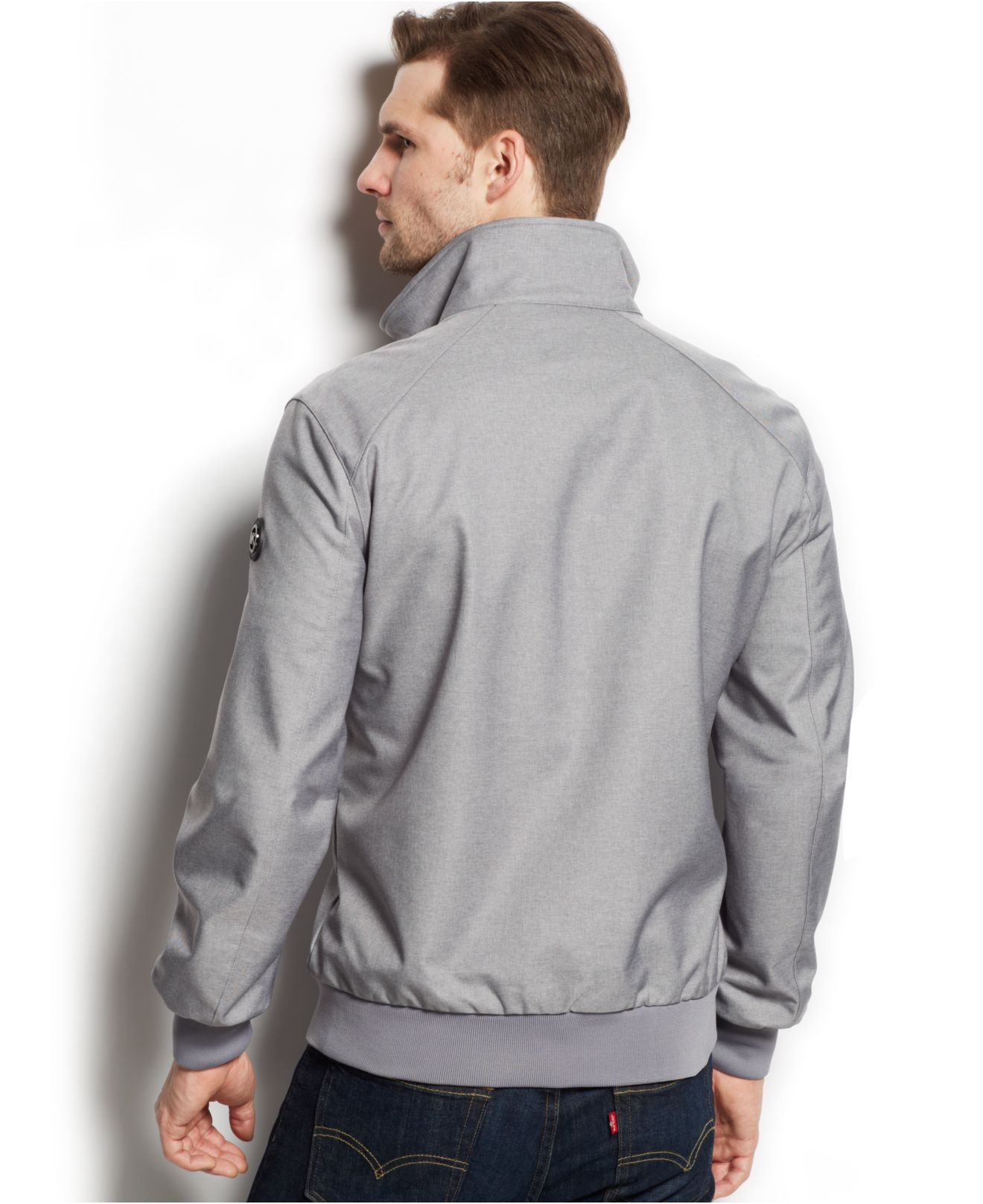 michael kors heather grey jacket